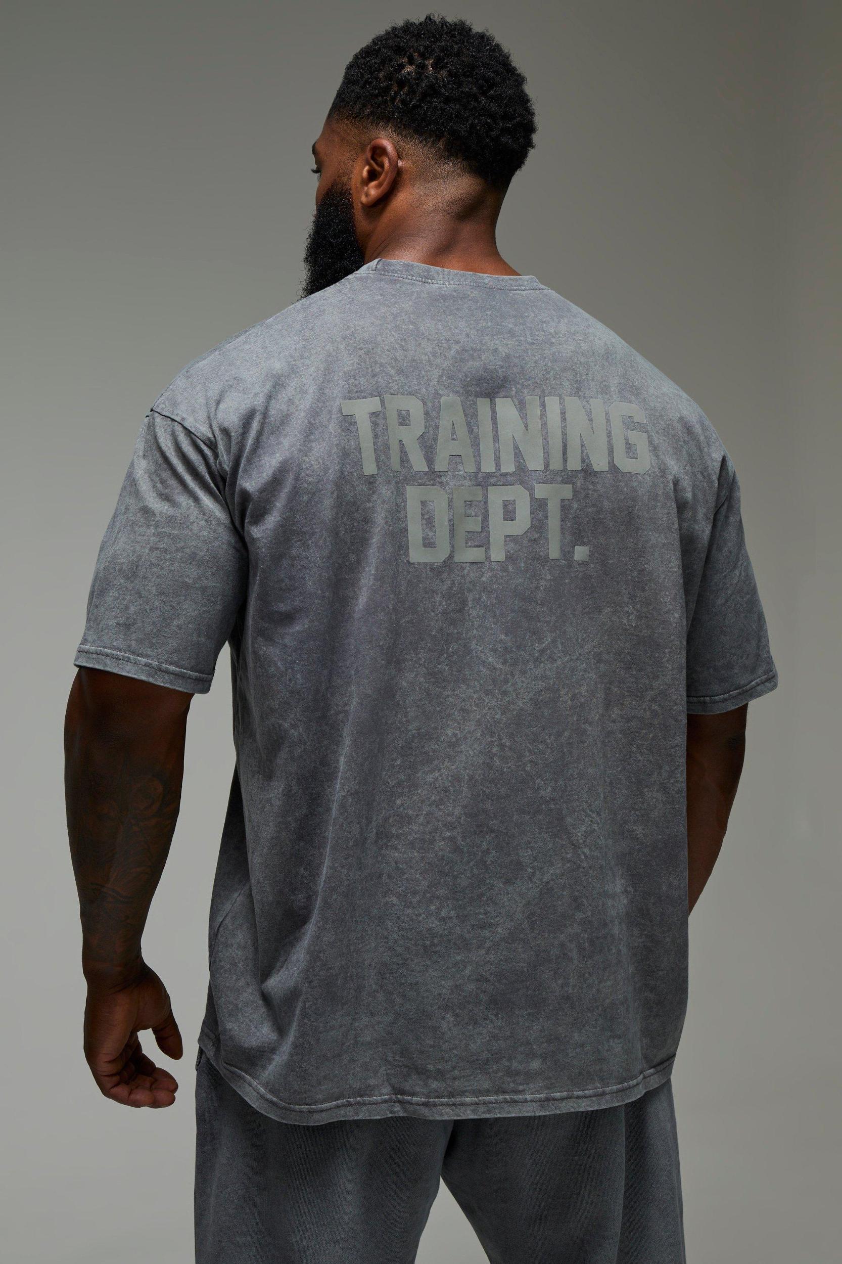 Man Active Training Dept. Oversized Washed T-shirt | boohooMAN USA Product Image