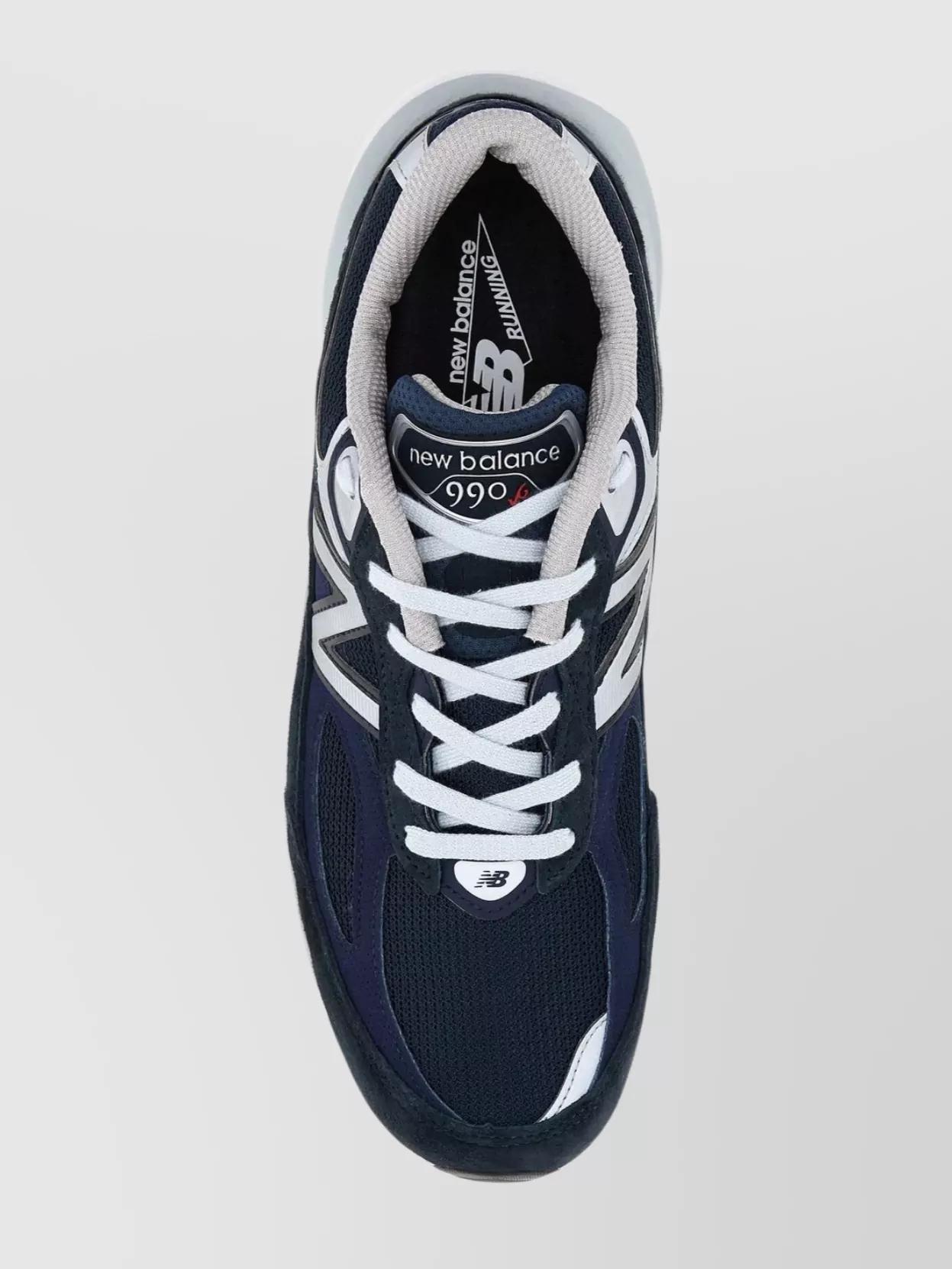 NEW BALANCE Printed Suede Mesh Sneakers With Cushioned Sole In White Product Image