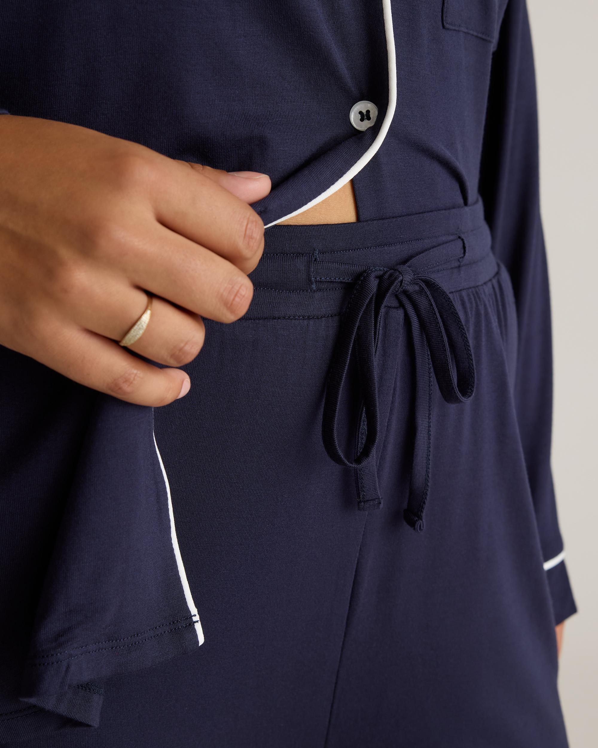 Quince | Women's Bamboo Jersey Long Sleeve Pajama Set Product Image