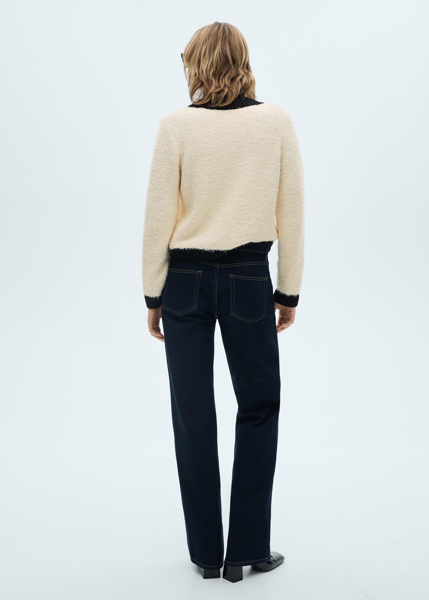 Contrasted buttons jacket - Women | MANGO USA Product Image