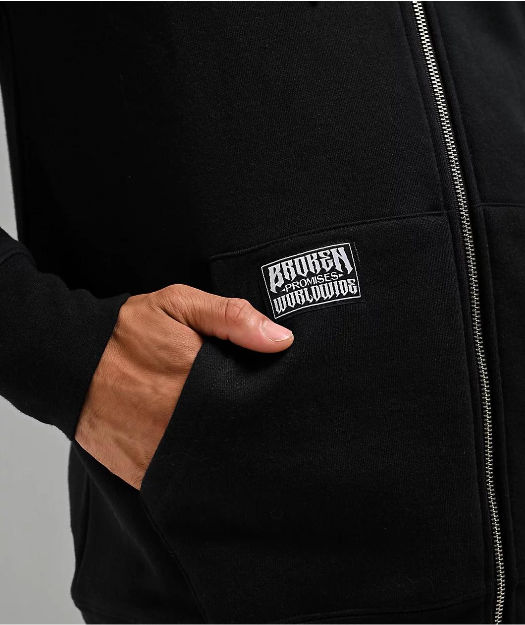 Broken Promises 5150 Black Zip Hoodie Product Image