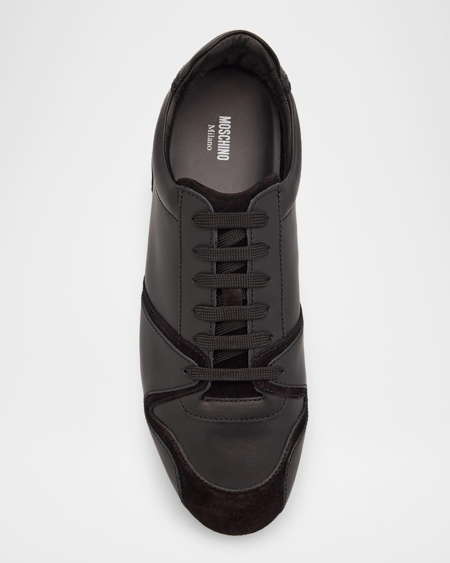 Men's Leather and Suede Tennis Shoes Product Image