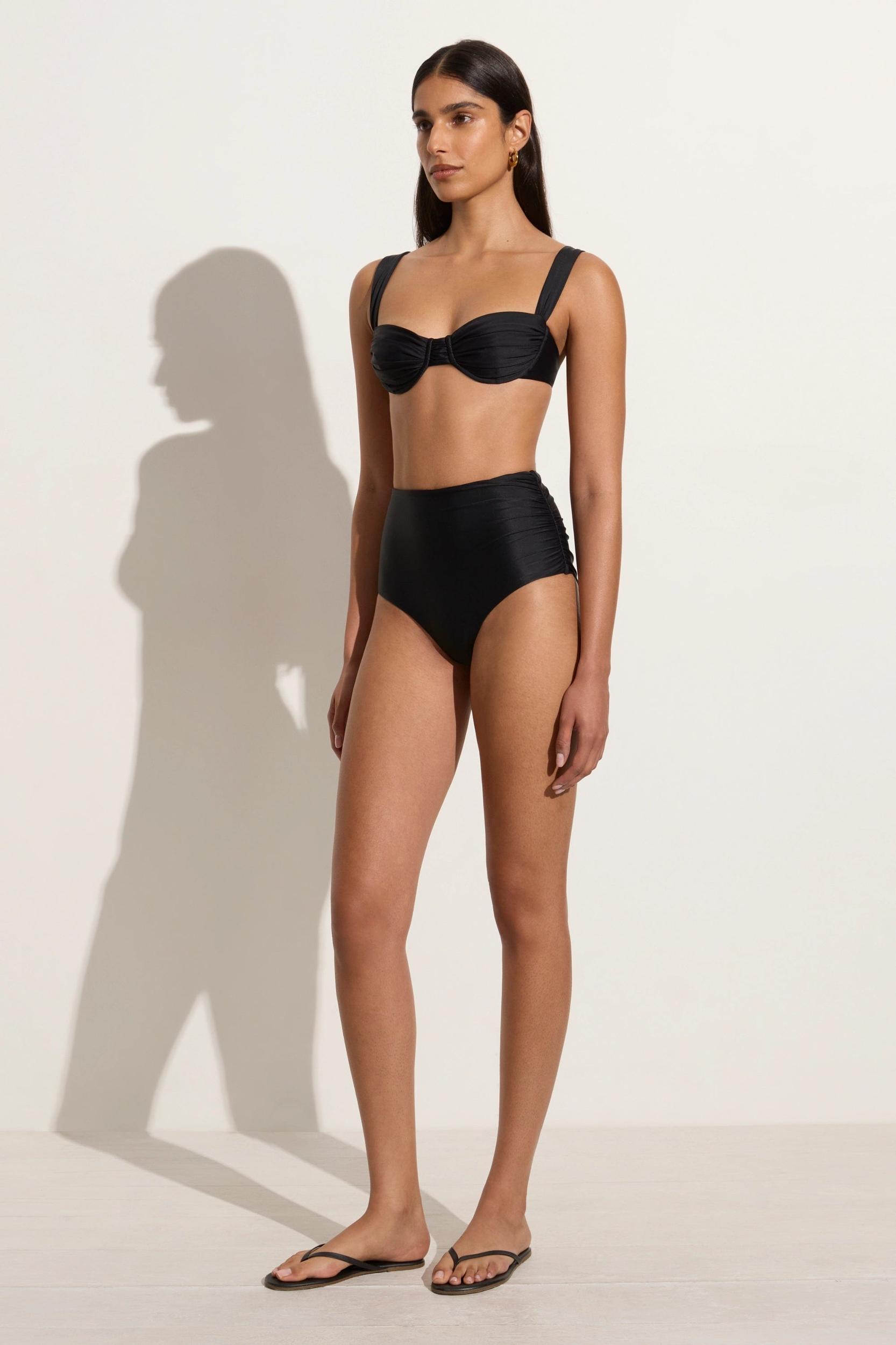 Bianca Bikini Bottoms Black - Final Sale Product Image