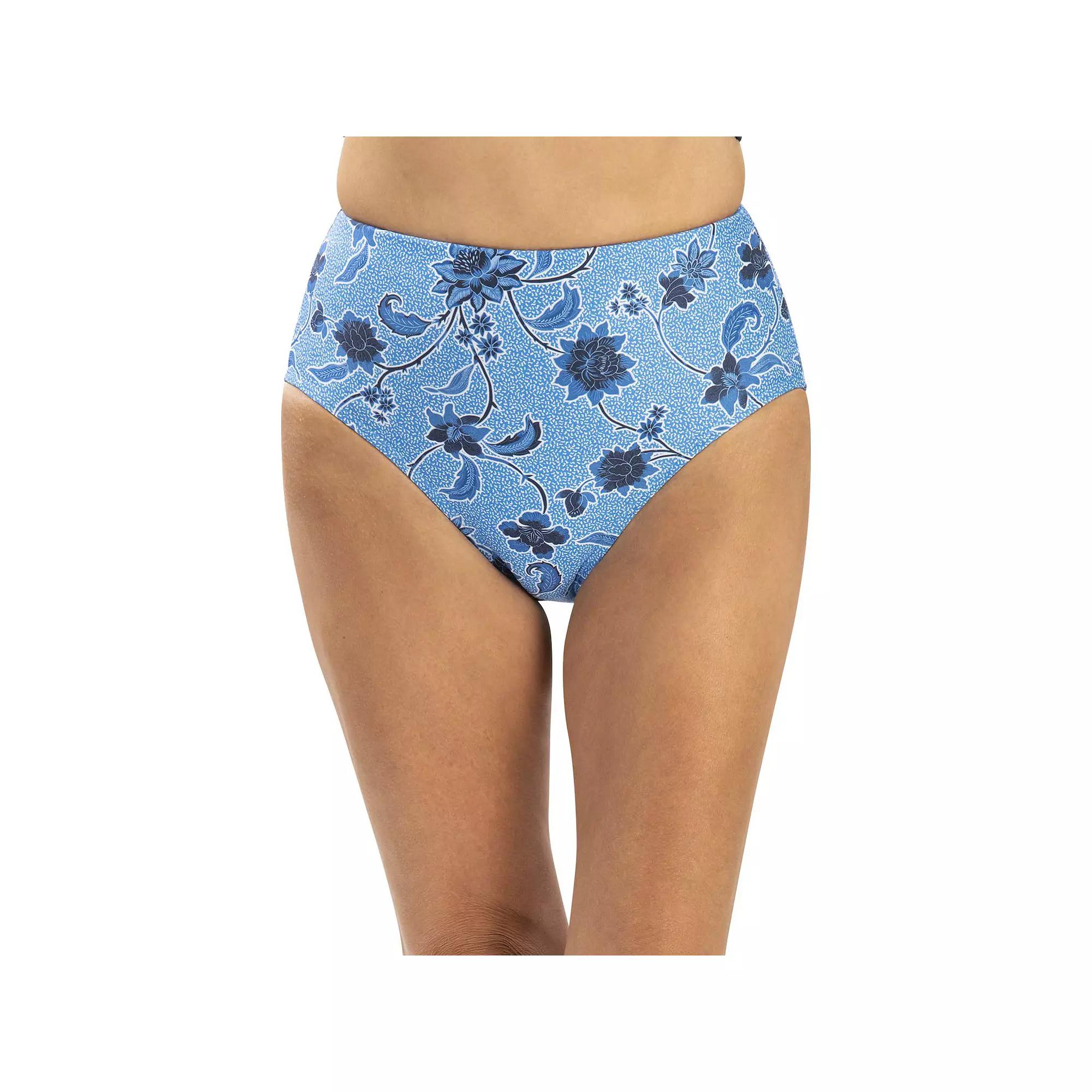 Women's Dolfin Printed High-Waisted Swim Bottoms,  Product Image