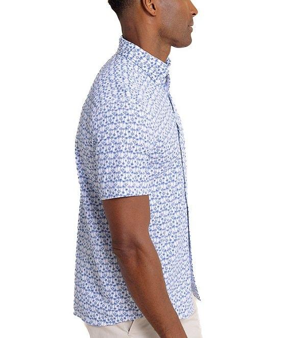 Southern Tide Intercoastal Performance Stretch Talk To The Palm Short Sleeve Woven Shirt Product Image