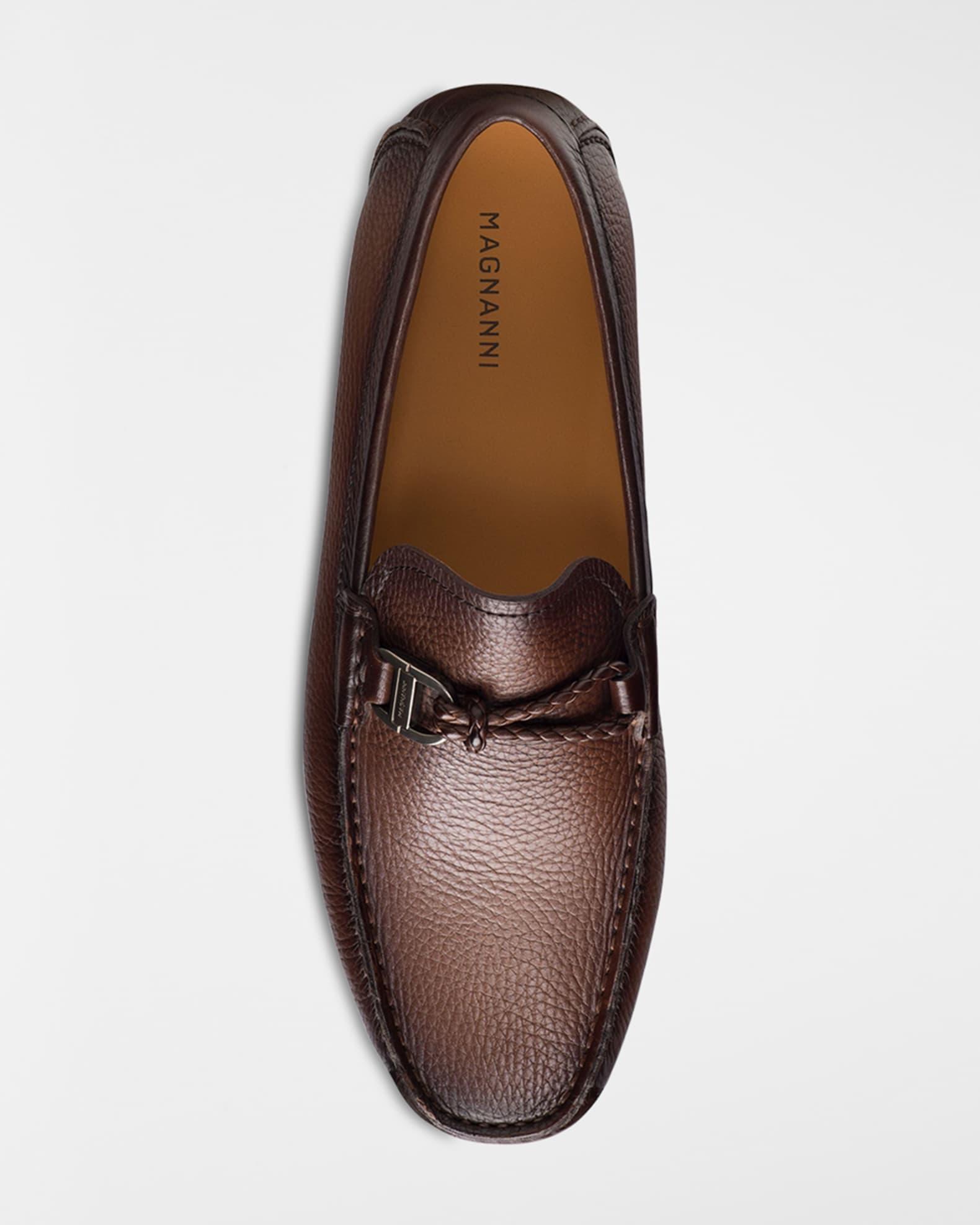 Men's Monterey Leather Braided-Bit Loafers Product Image