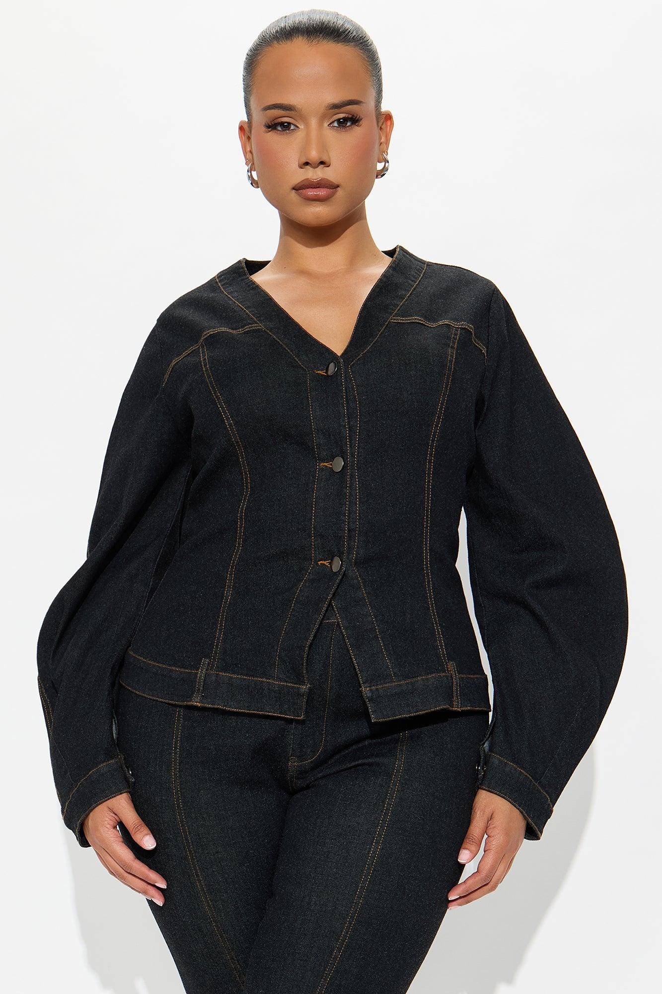 Evelyn Denim Capri Set - Dark Wash Female Product Image