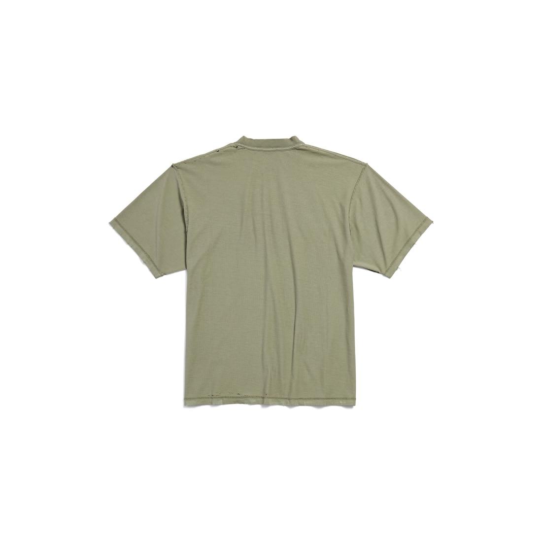 Men's Inside-out T-shirt Medium Fit in Army Green Product Image