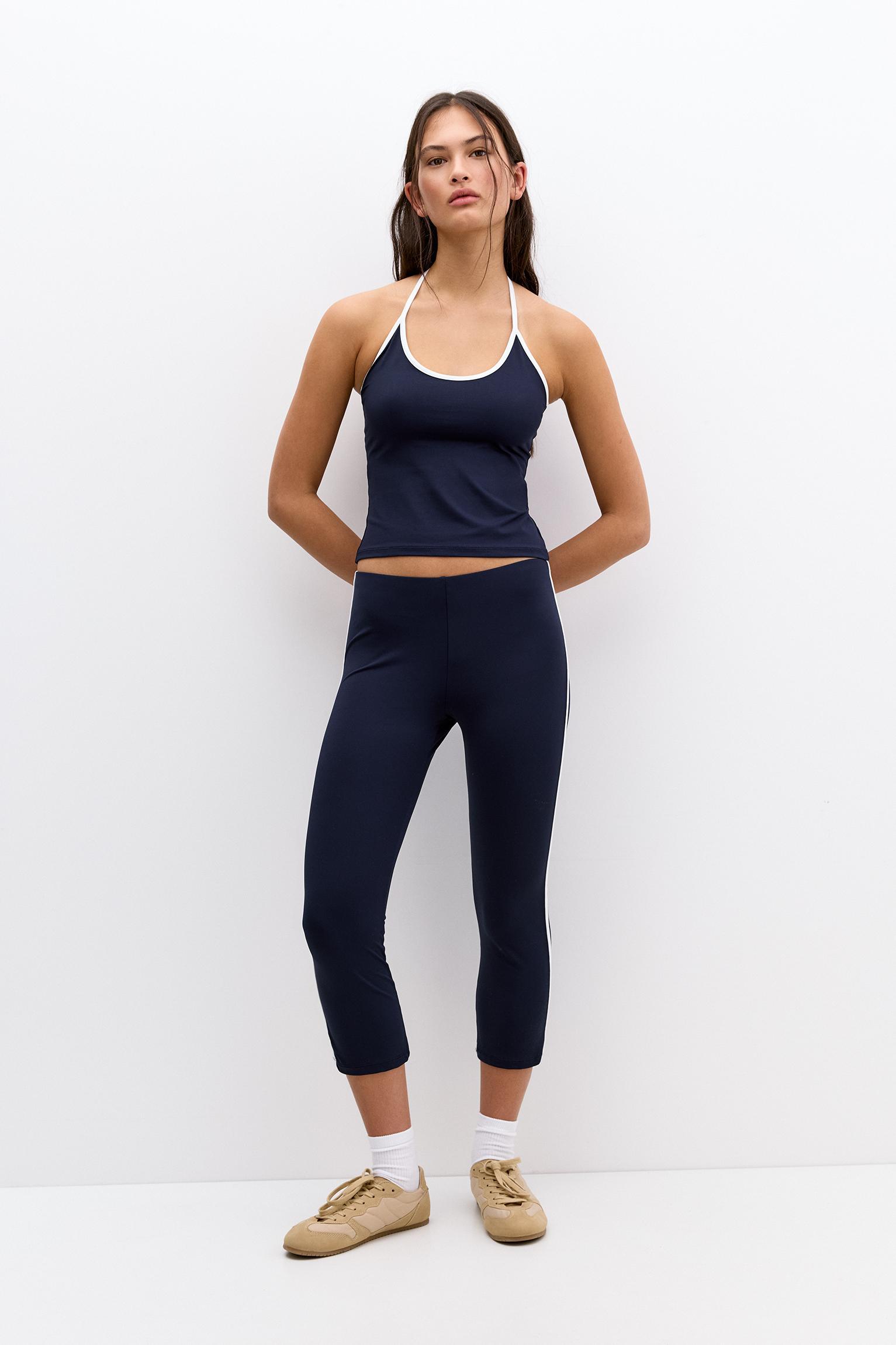 Leggings with contrast trims Product Image