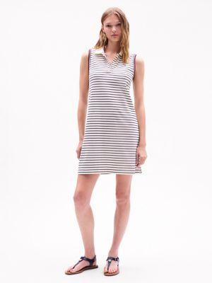 Sleeveless Stripe Polo Dress Product Image