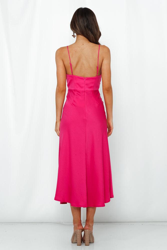 Family Secret Maxi Dress Hot Pink Product Image