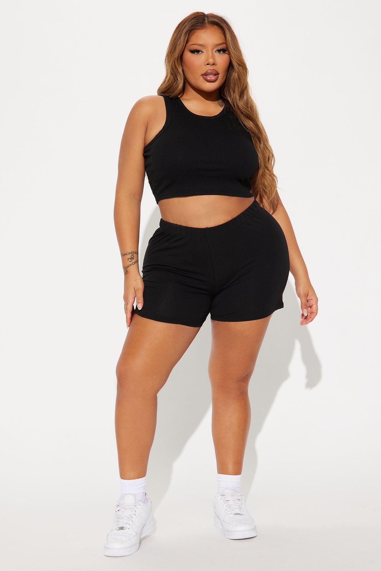 Plain Jane Mini Shorts - Black Product Image