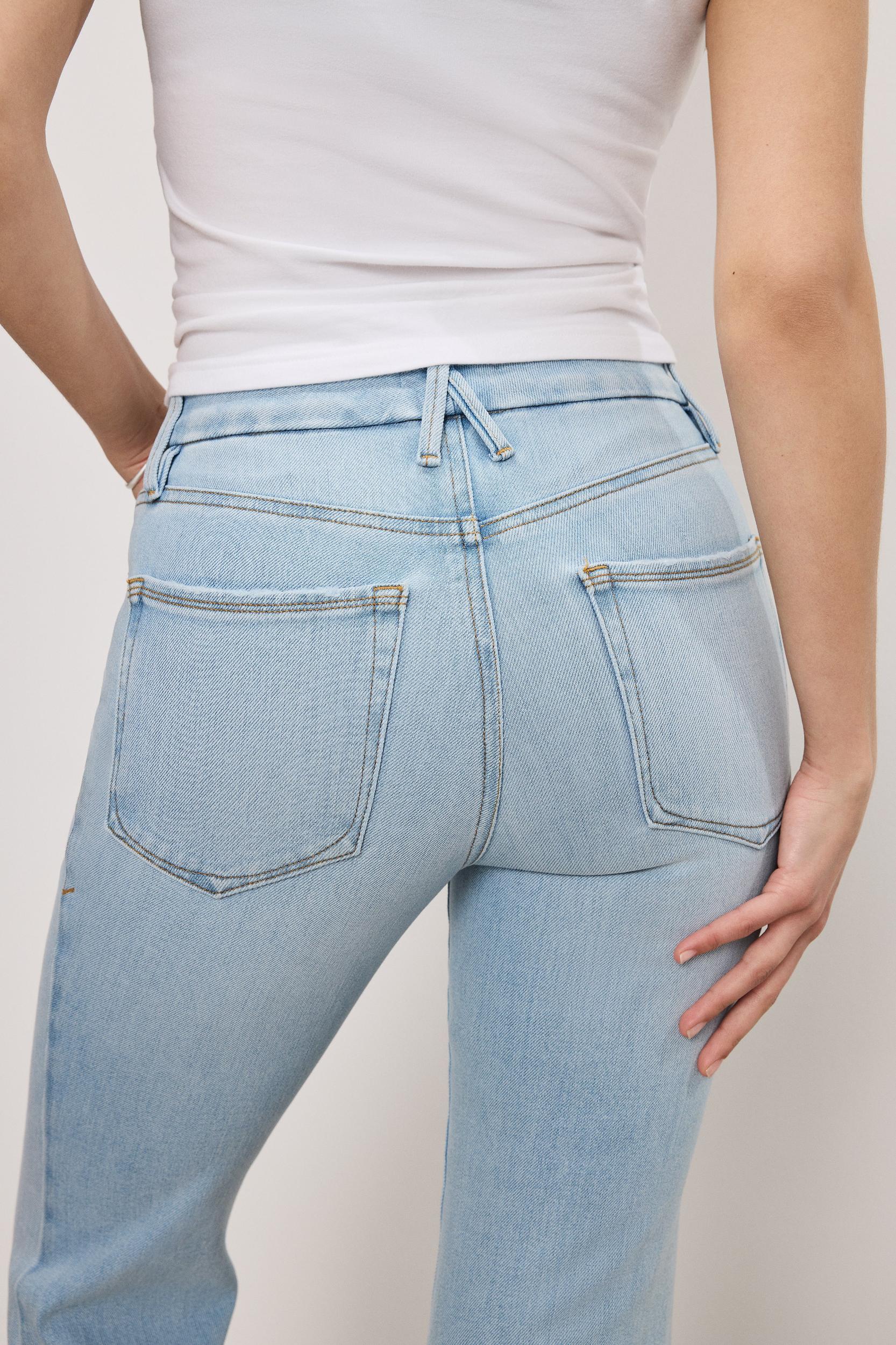 SOFT TECH GOOD PETITE FLARE JEANS | INDIGO841 Product Image