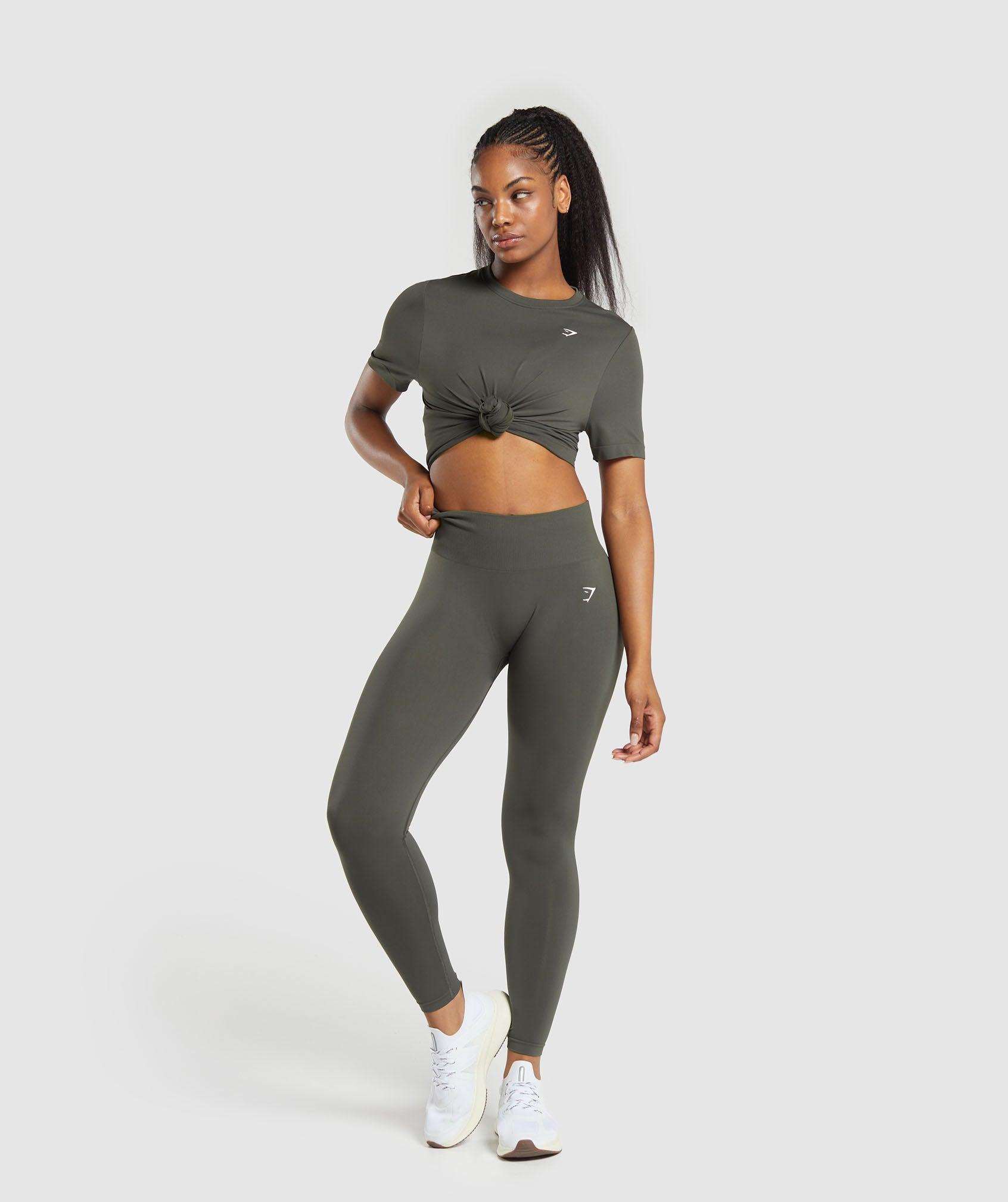 Gymshark Everyday Seamless T-Shirt - Strength Green Female Product Image
