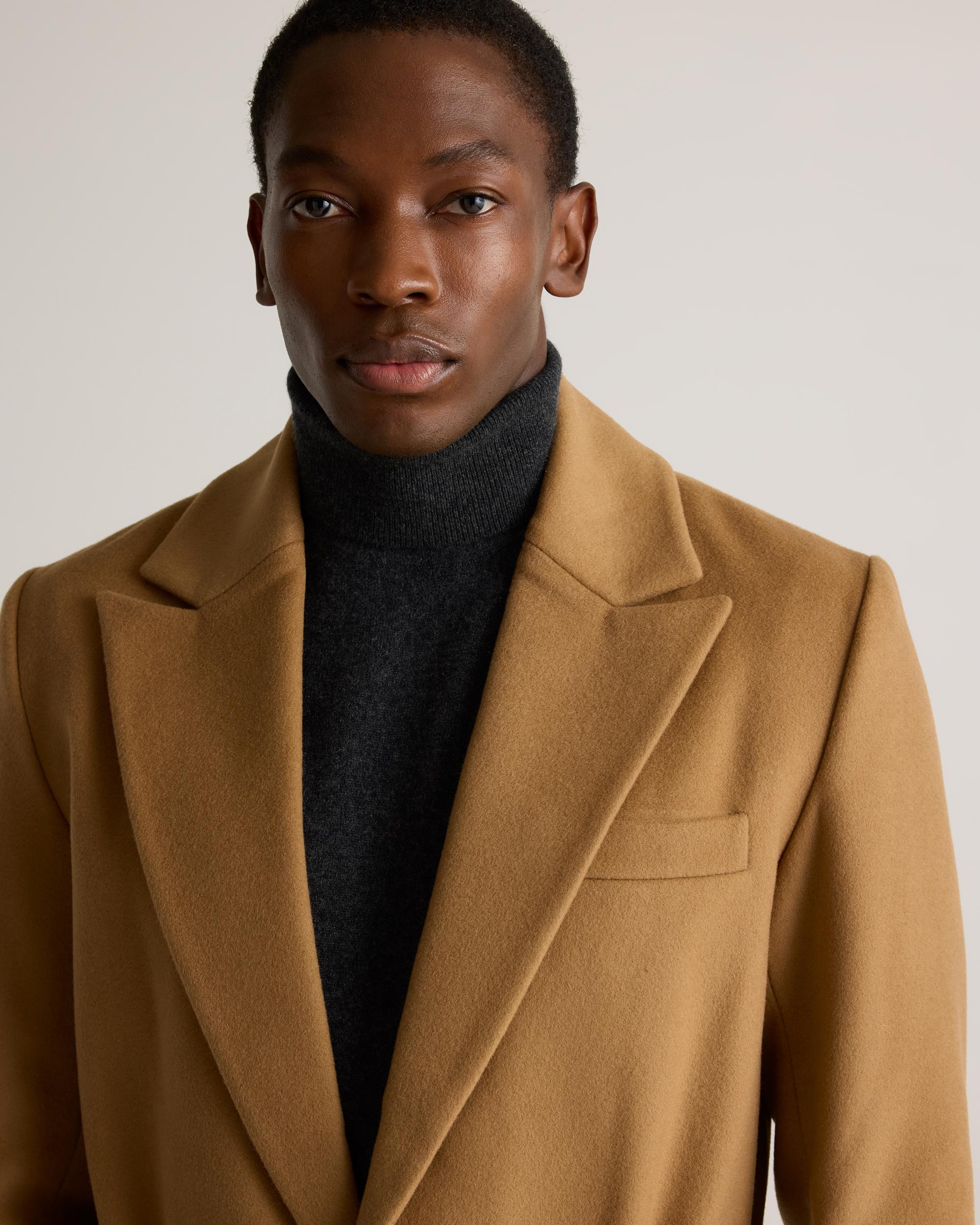Quince | Men's Italian Wool Belted Overcoat Wool/Nylon Product Image