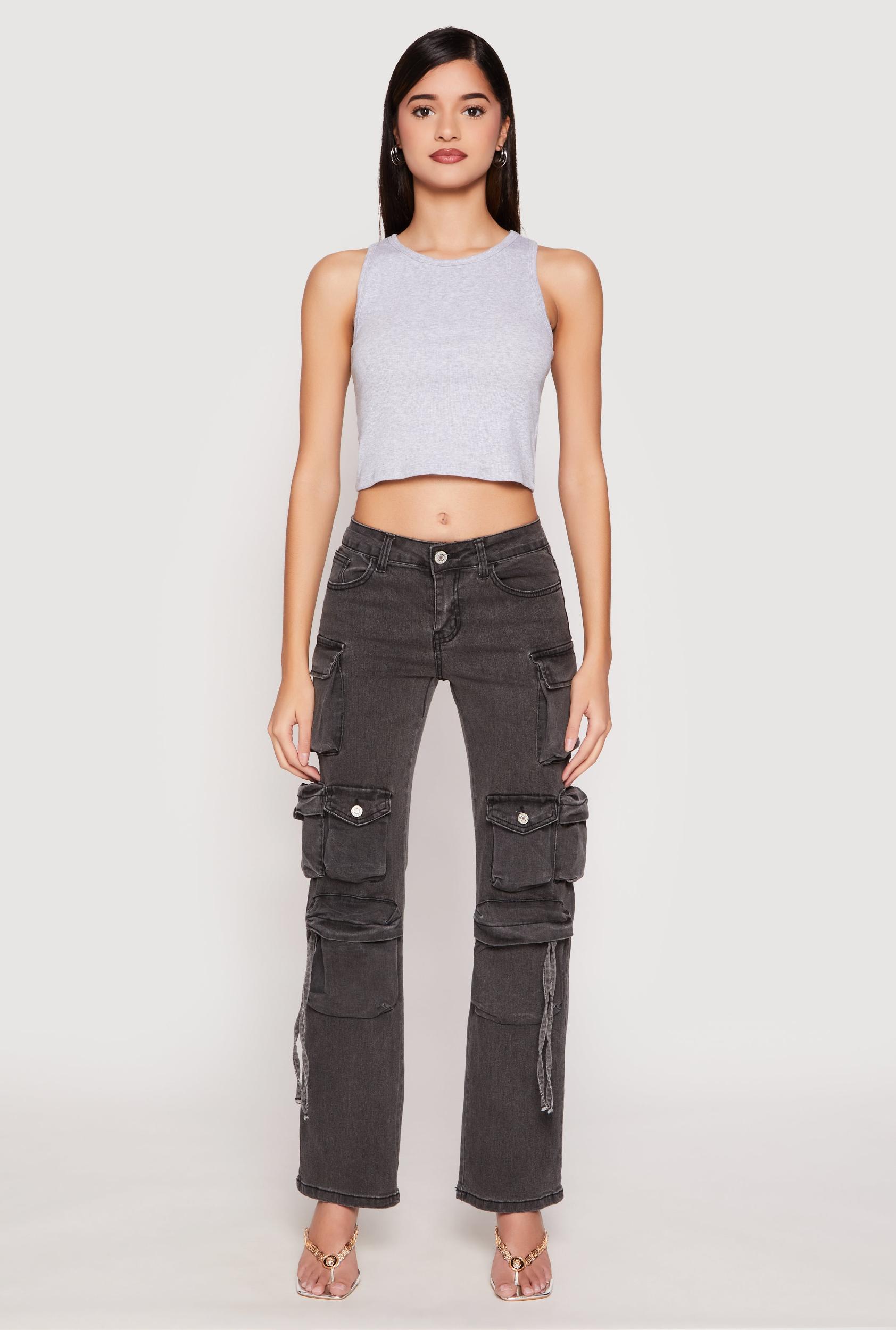 Womens VIP Multi Pocket Cargo Jeans Product Image