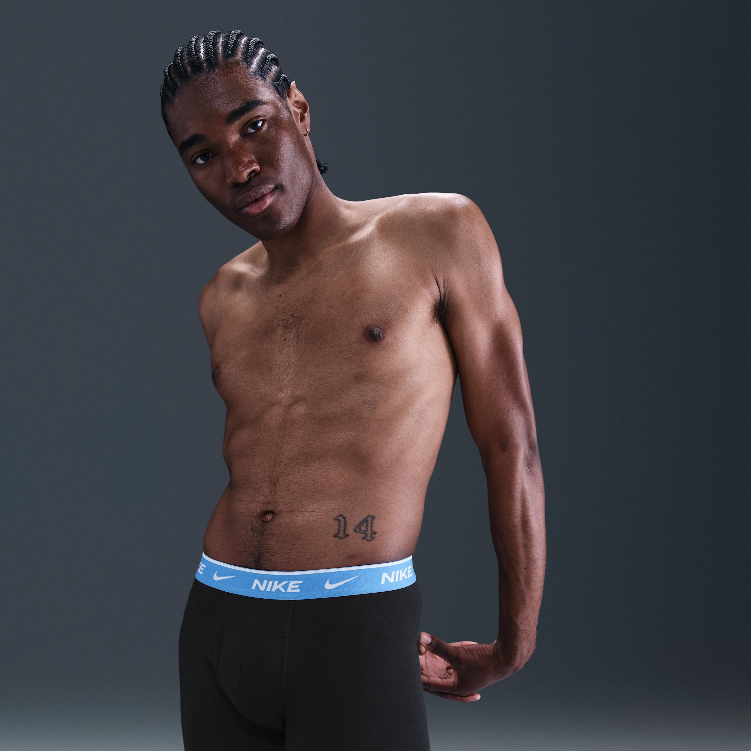 Nike Mens Dri-FIT Essential Cotton Stretch Boxer Briefs (3-Pack) | KE1167-997 Product Image