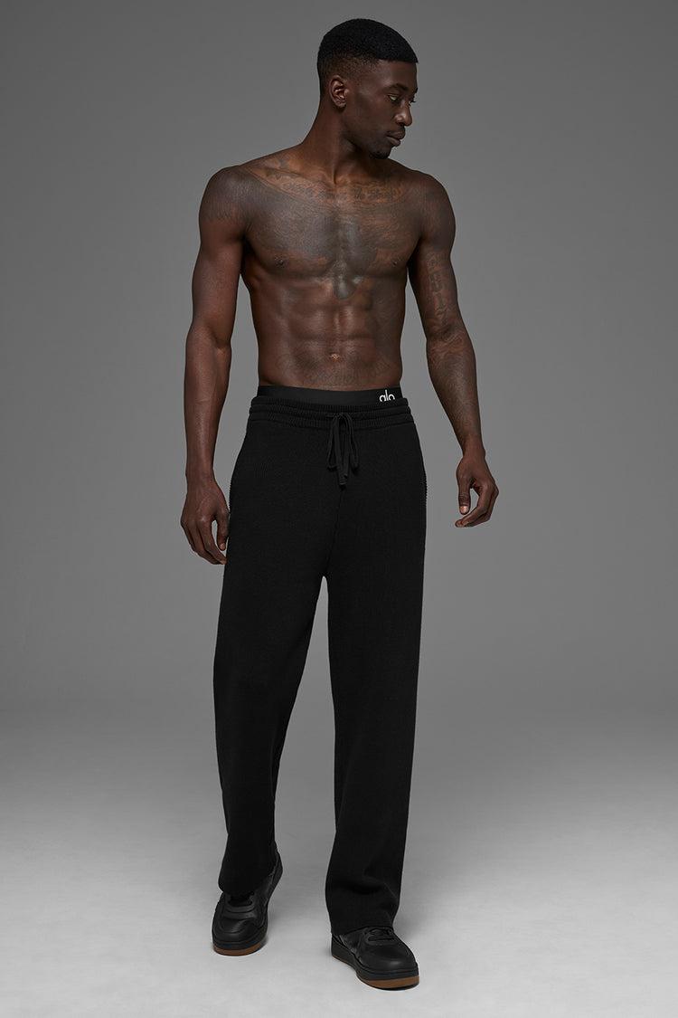 Scholar Straight Leg Sweatpant - Black Product Image