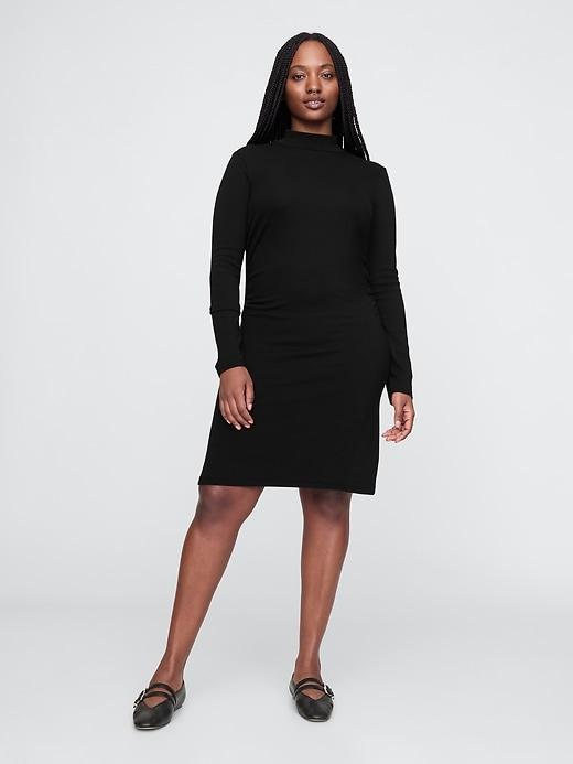 Modern Rib Mockneck Mini Dress Product Image