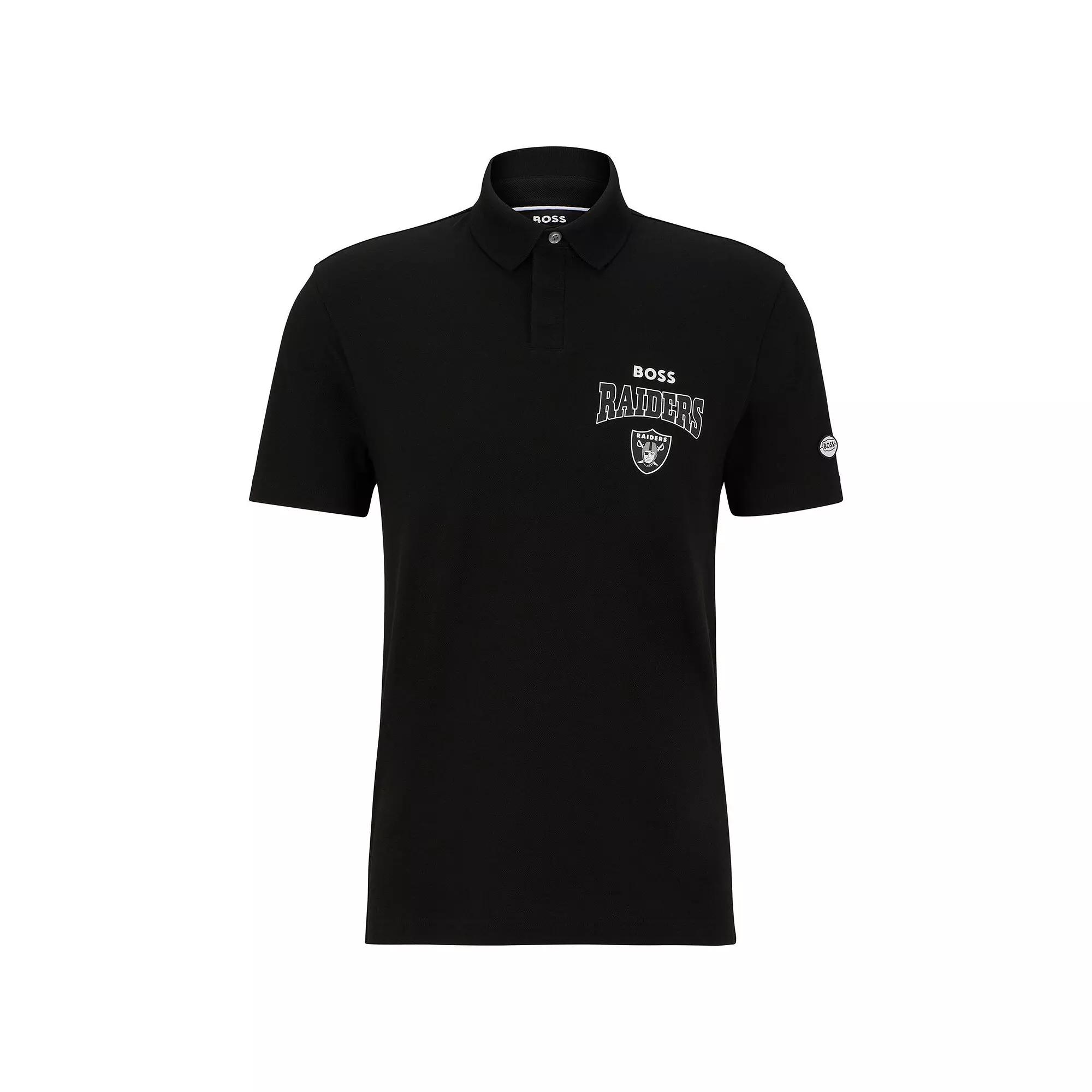 Men's BOSS X NFL Black/Royal Los Angeles Rams Punter Polo,  Product Image