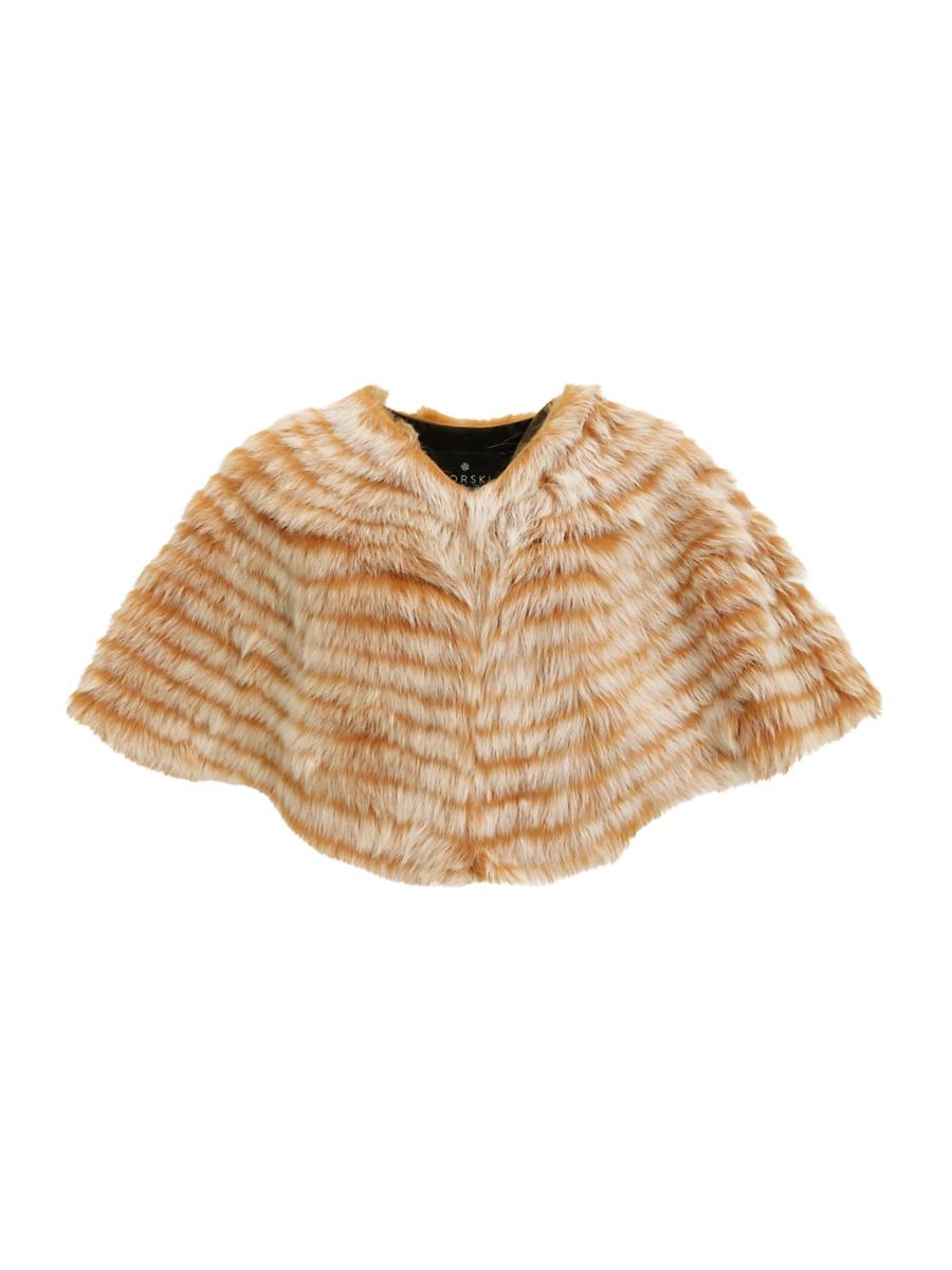 Womens Toscana Shearling Lamb Layered Capelet Product Image