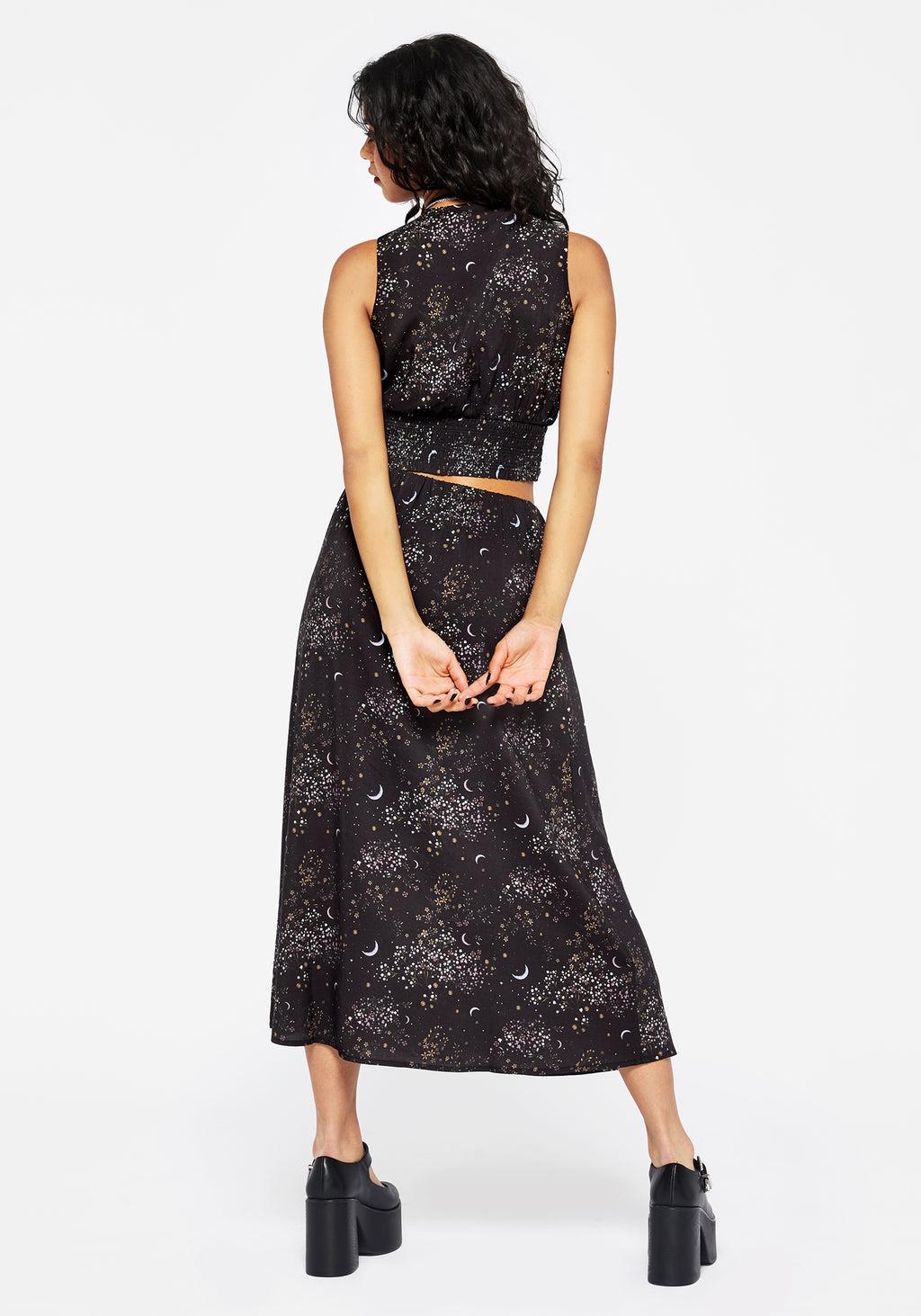 Peaseblossom Celestial Midi Skirt Product Image