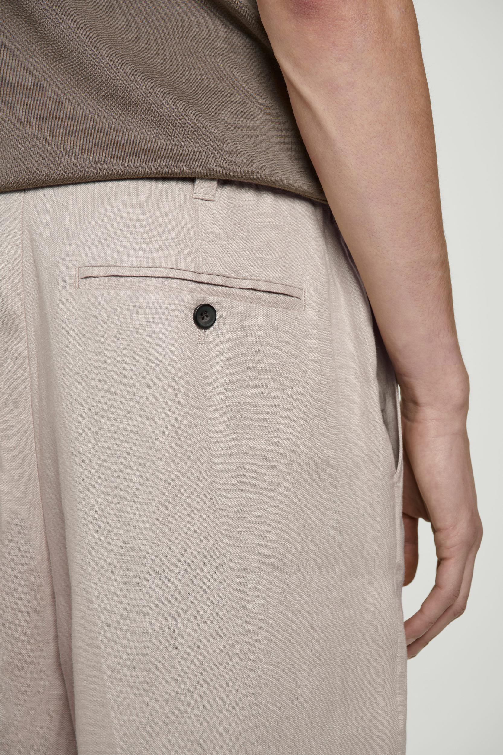 FLUID LINEN WIDE-LEG PANTS Product Image