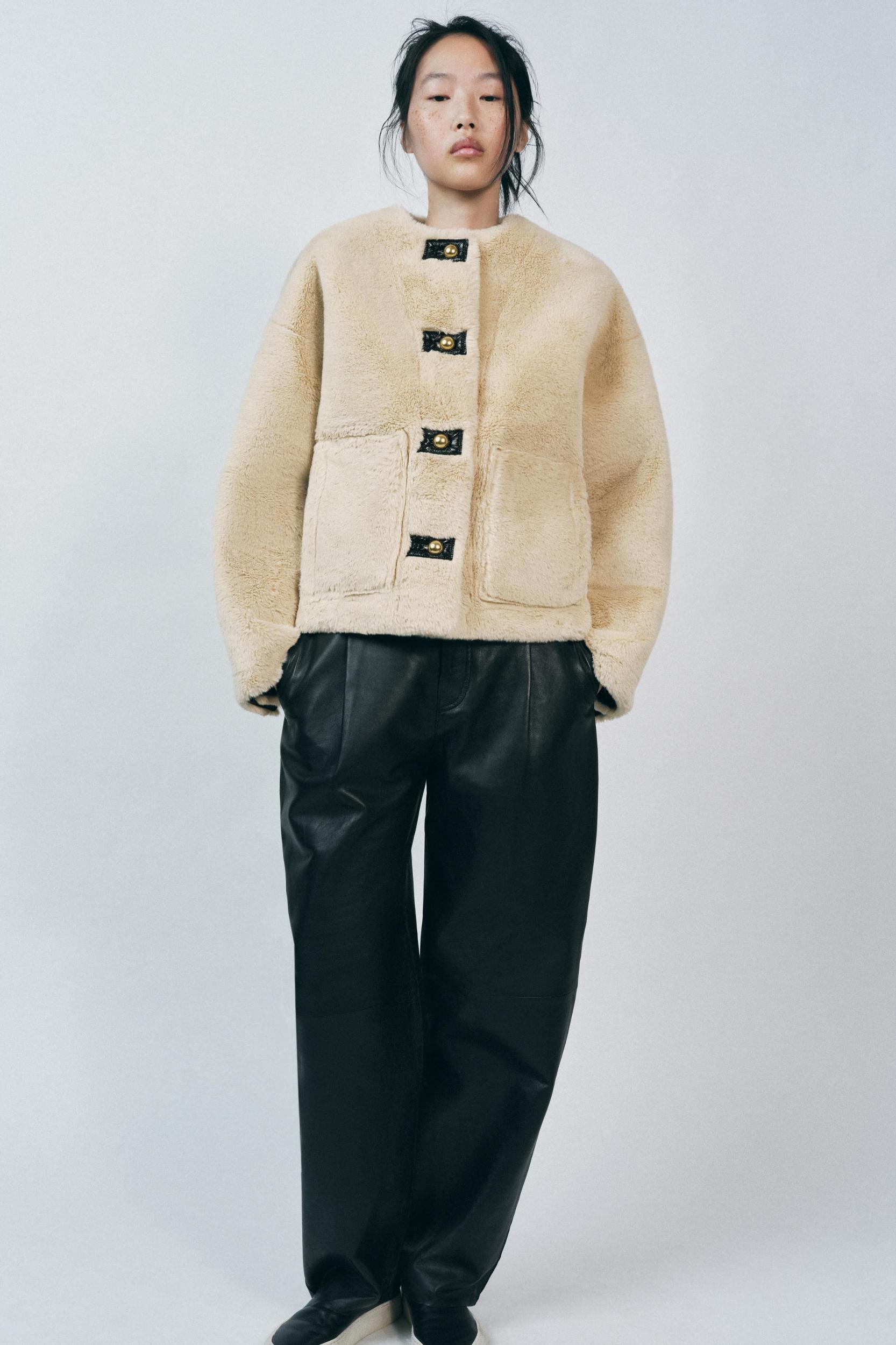 FAUX FUR JACKET ZW COLLECTION Product Image