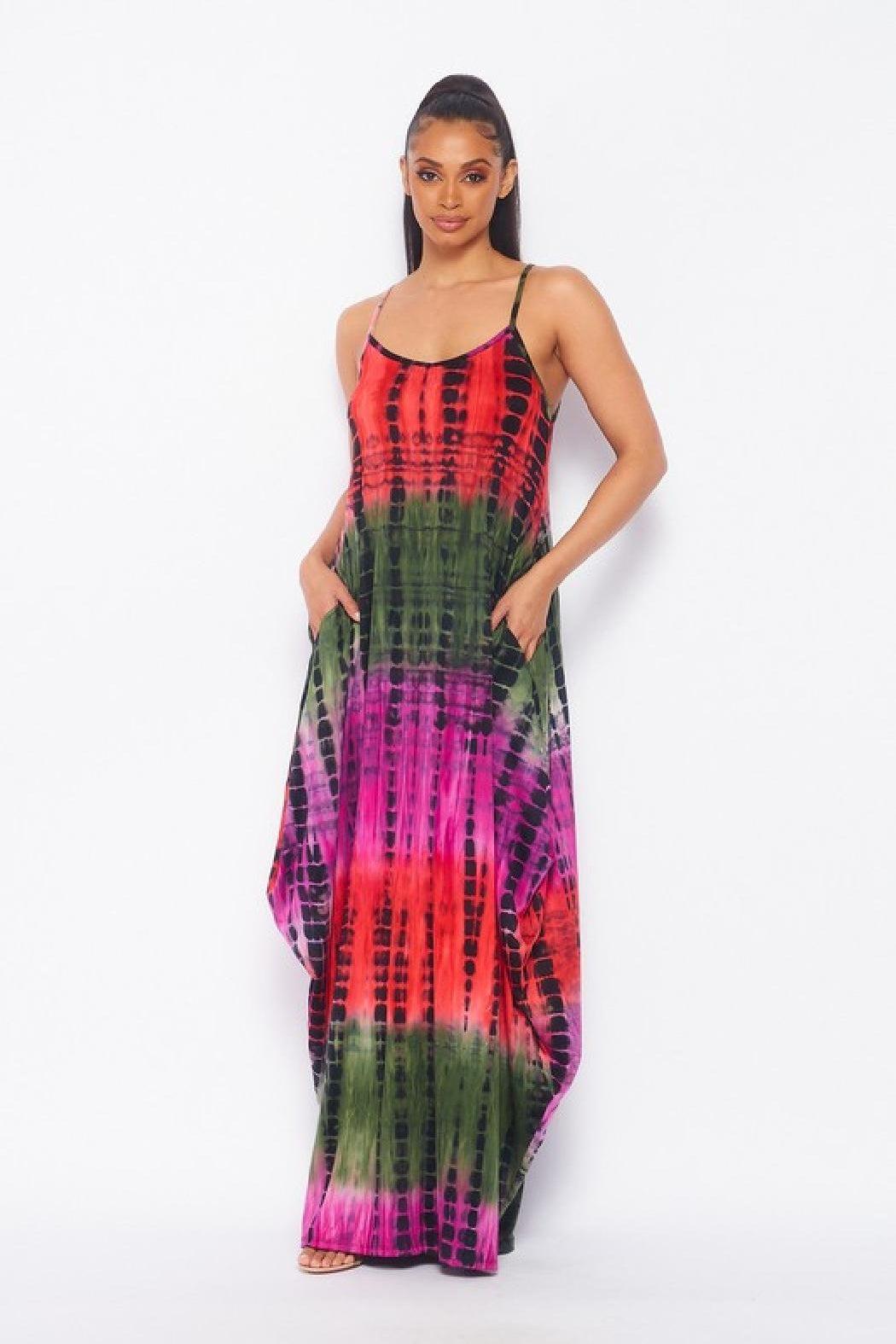 Tie Dye Maxi Dress Product Image