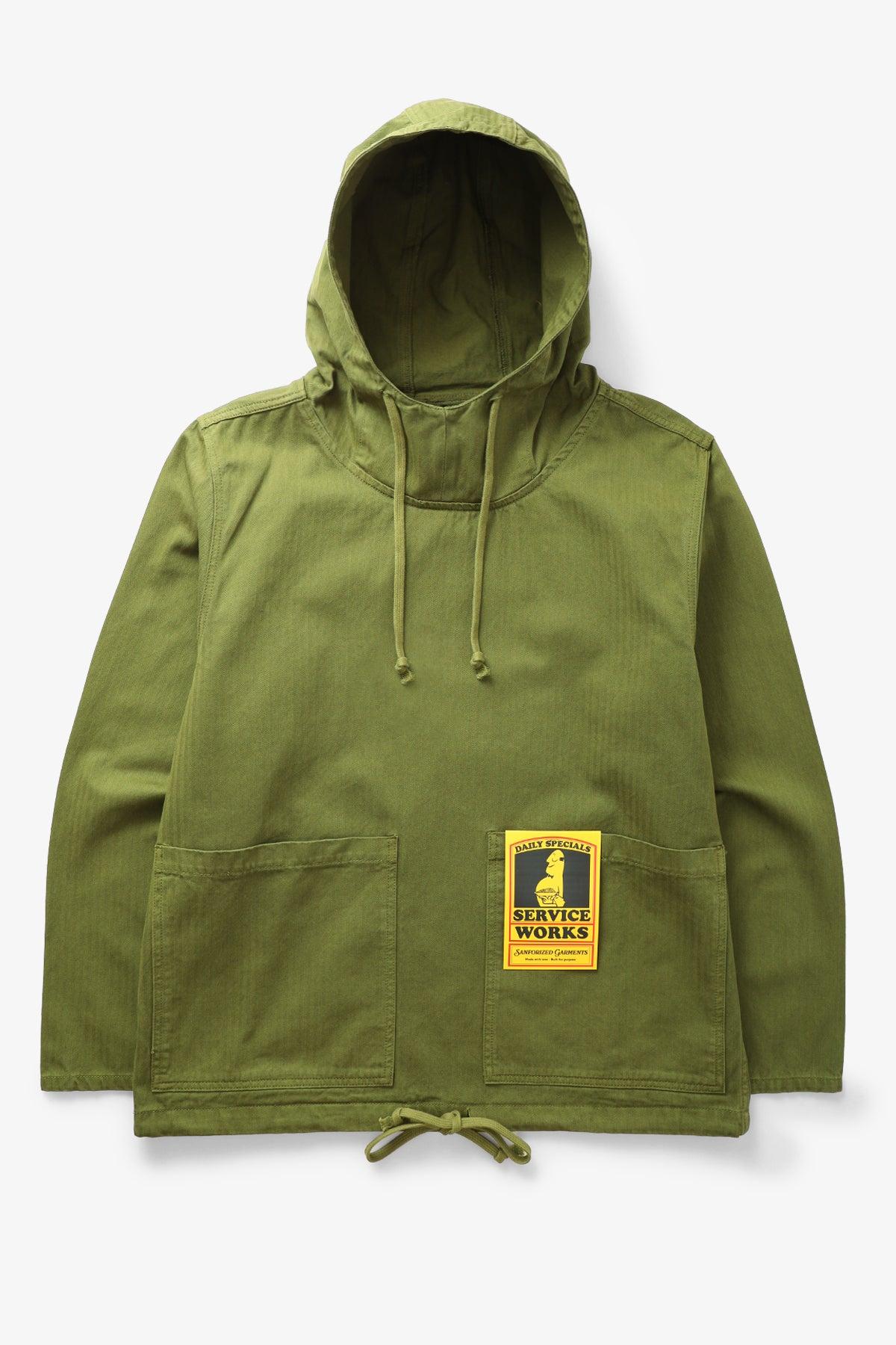 Herringbone Market Smock - Pesto Product Image