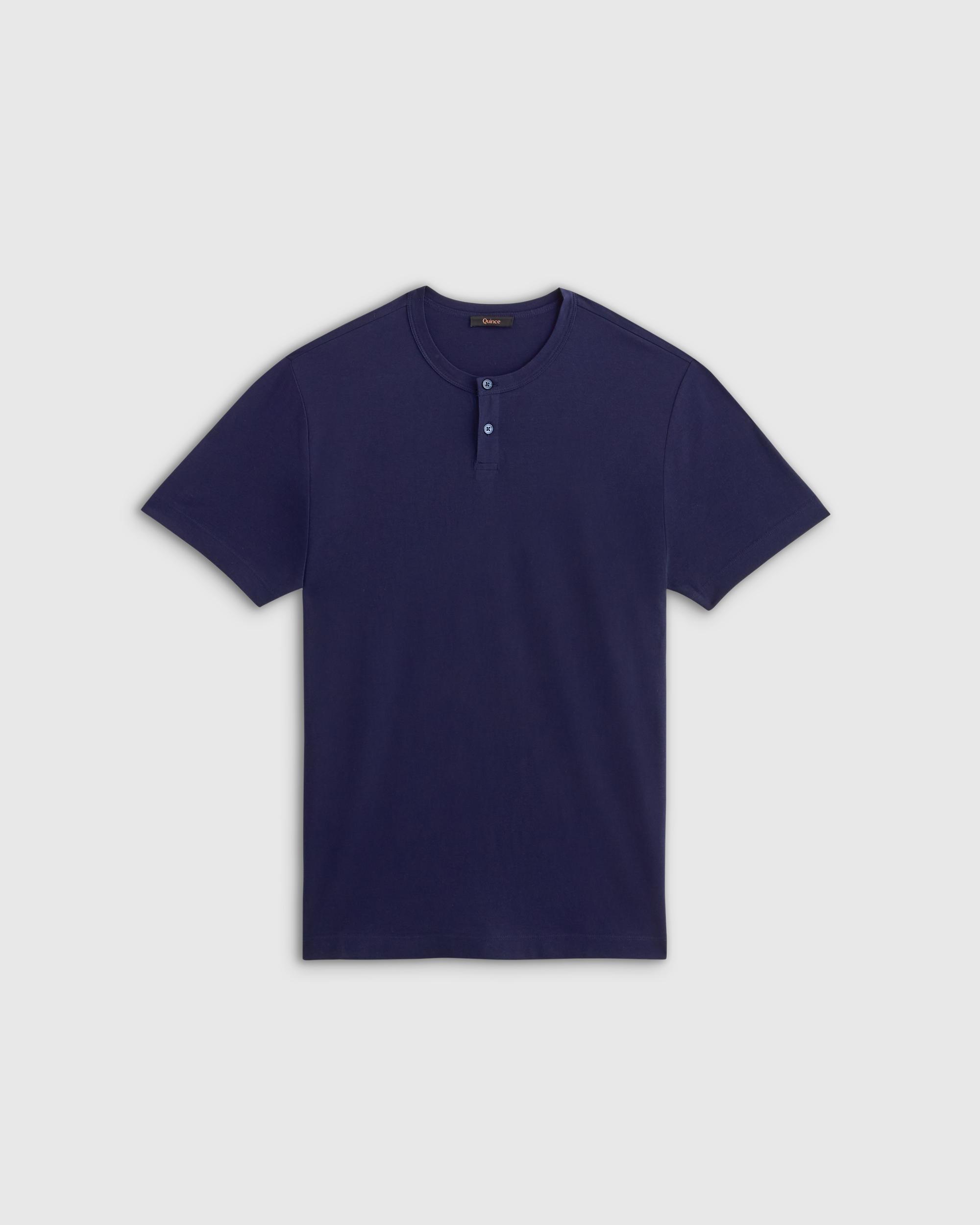 Quince | Men's 100% Pima Cotton Luxe Touch Henley Organic Cotton Product Image