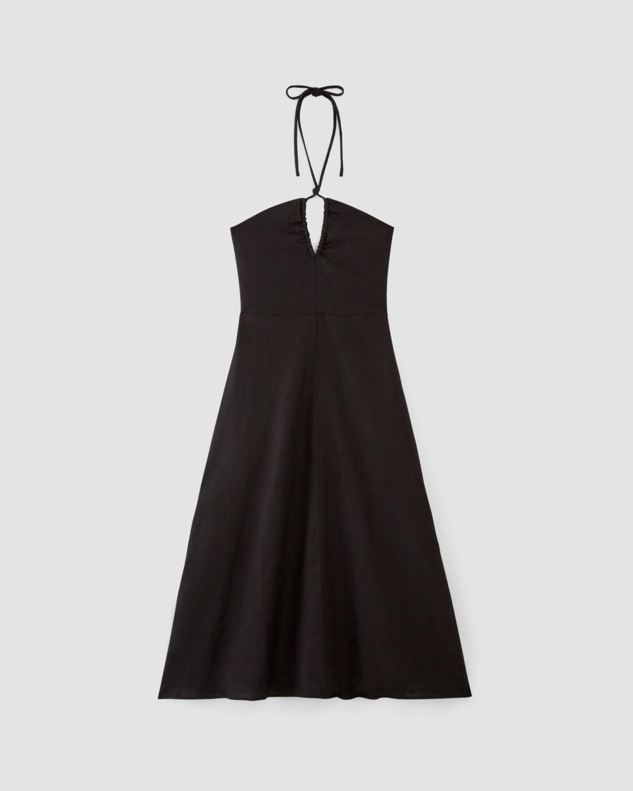 The Linen Halter-Neck Dress Product Image