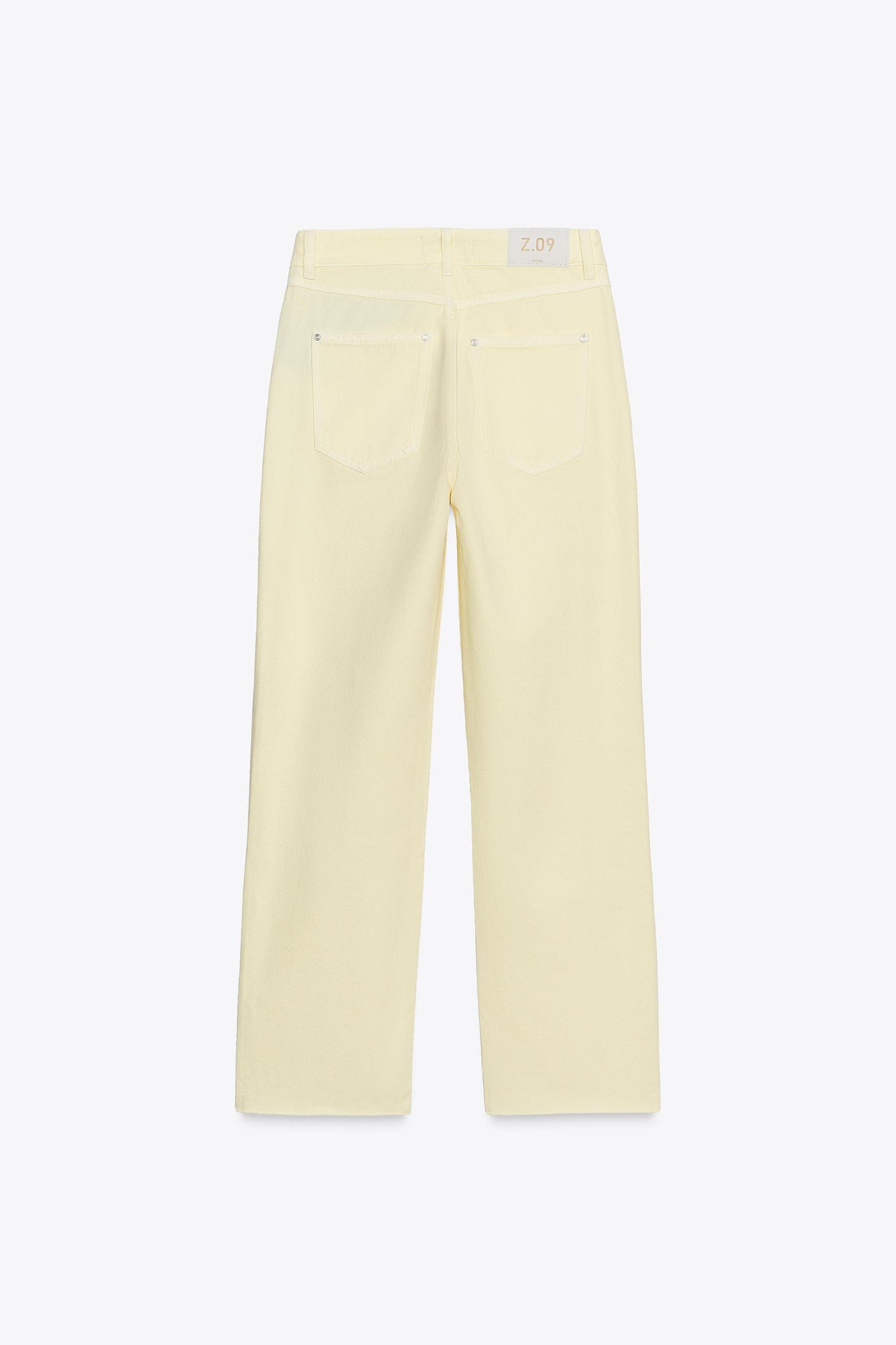 Z1975 HIGH WAISTED CROSSOVER WAIST STRAIGHT JEANS Product Image