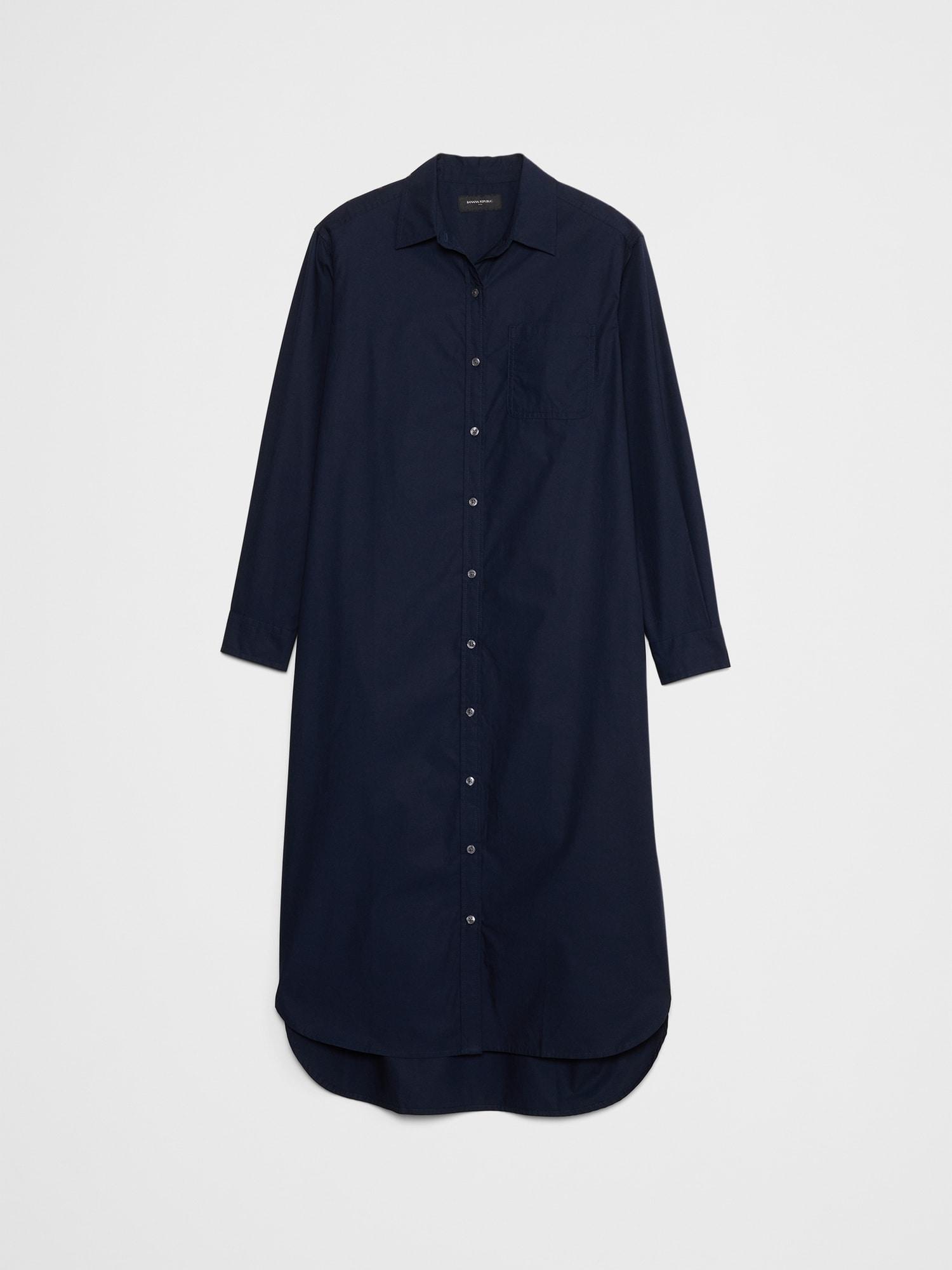 Midi Poplin Shirtdress Product Image