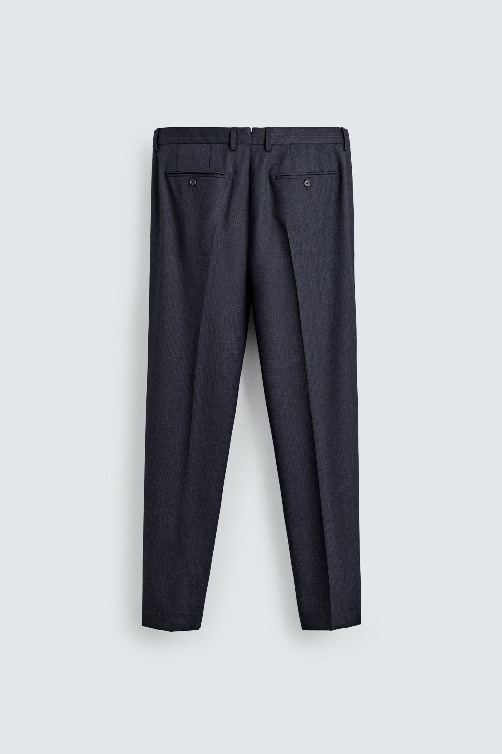 REGULAR FIT 100% WOOL SUIT PANTS Product Image