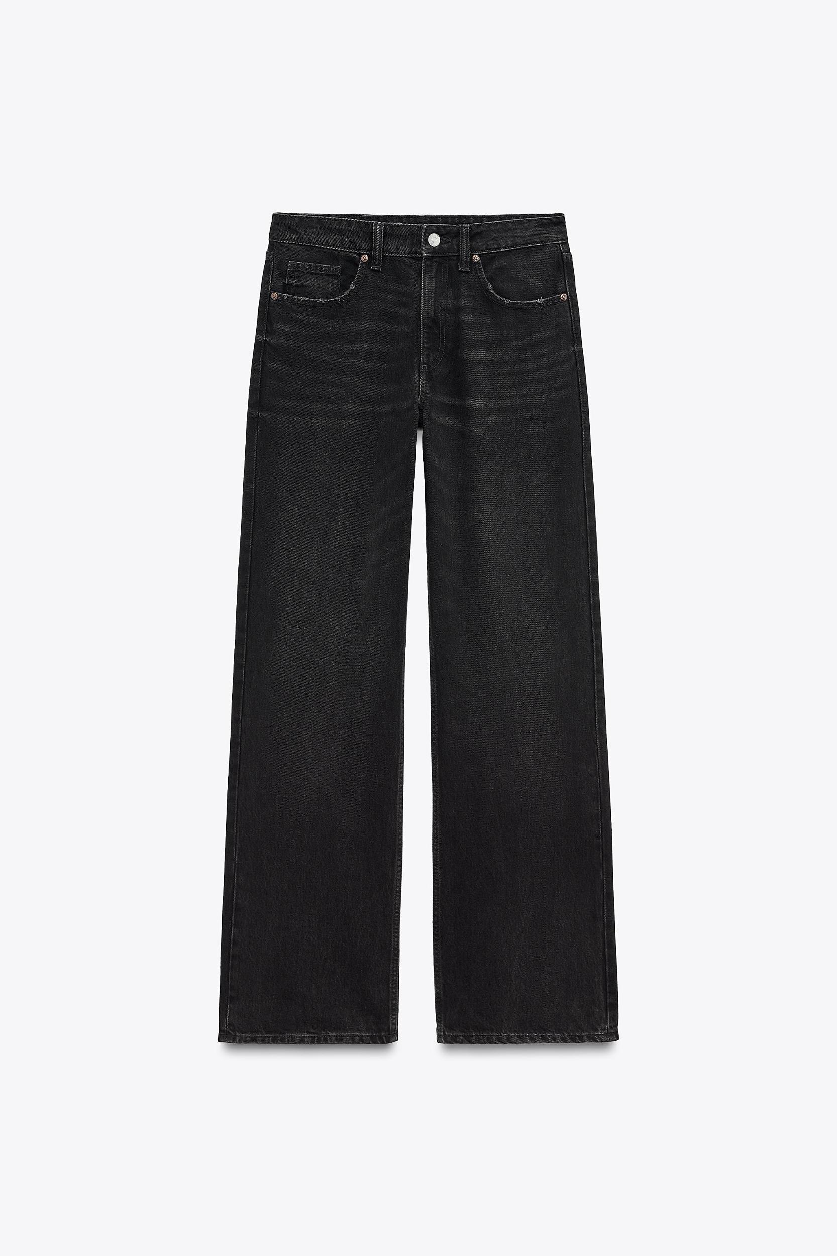 FULL LENGTH TRF MID-RISE WIDE LEG JEANS Product Image