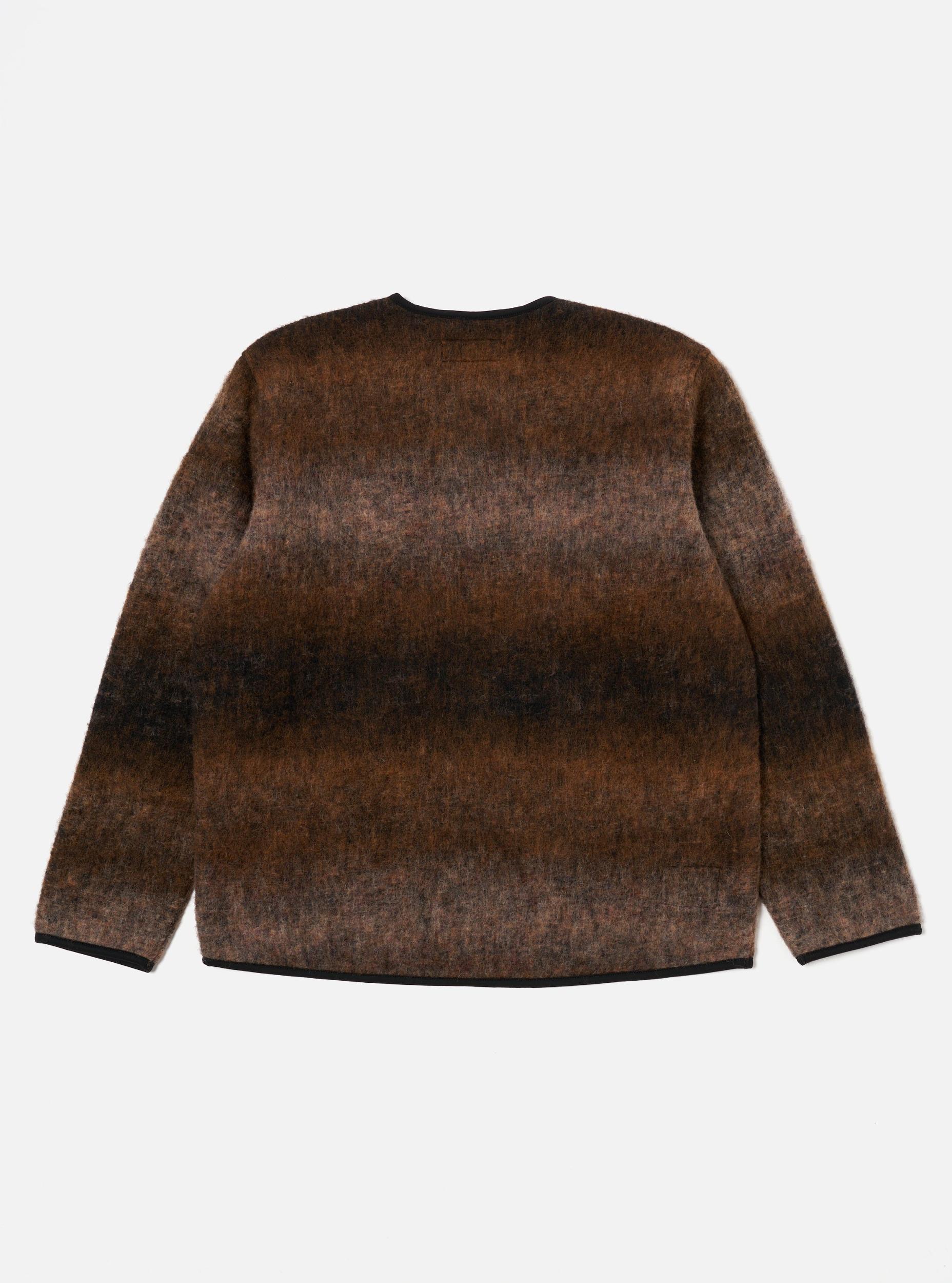 Universal Works Zip Liner Jacket in Brown Ombre Fleece Product Image