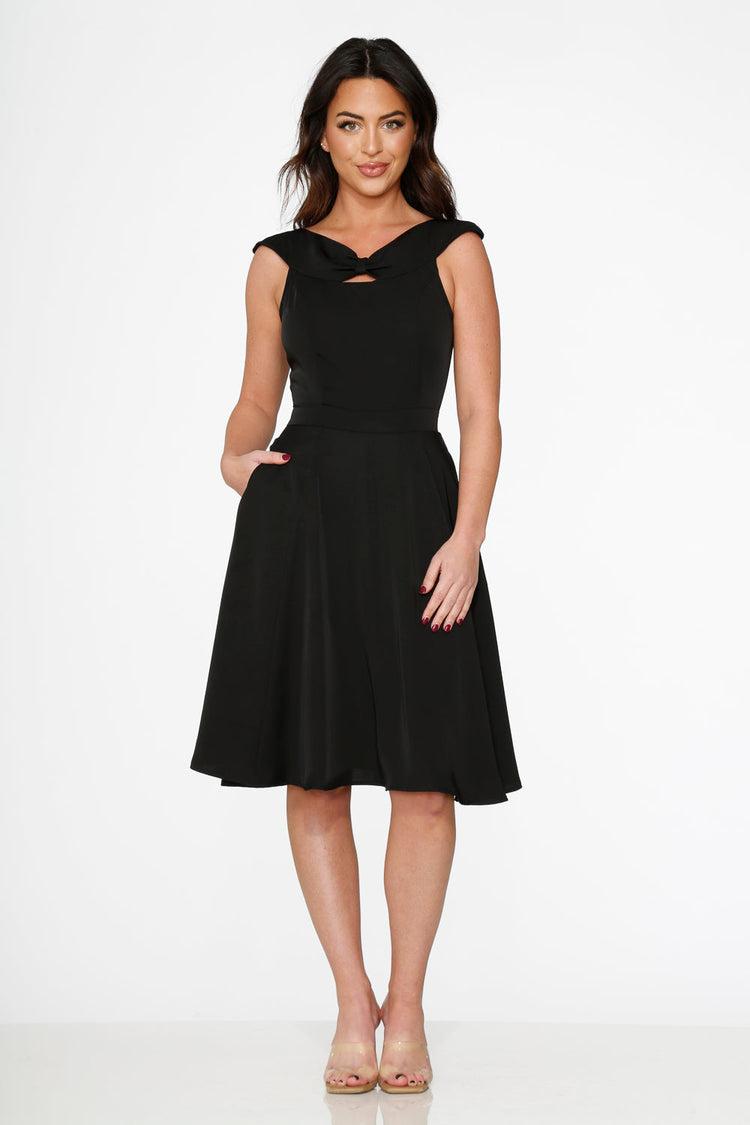 Black Occasional Swing Dress Product Image