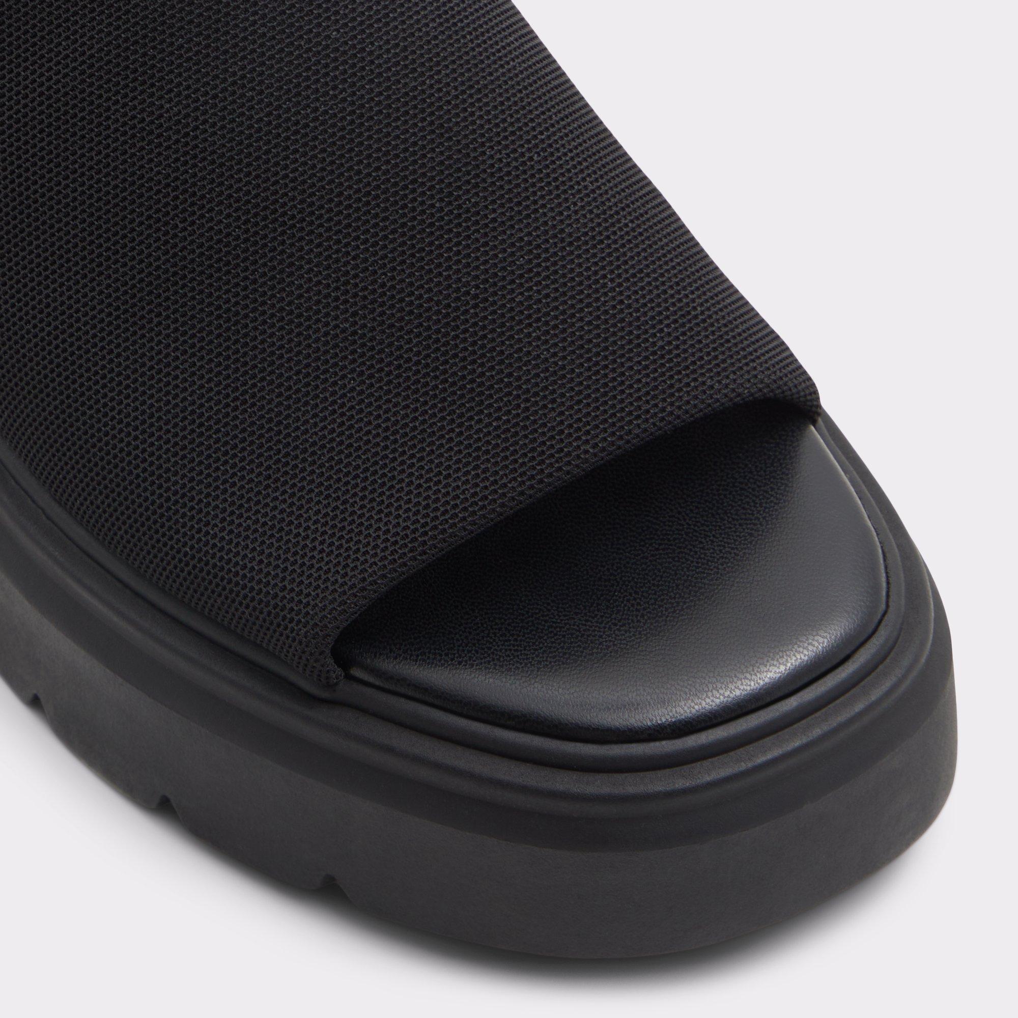 ALDO Harrietta - Women's Wedge Sandals - Black, Size 5 Product Image