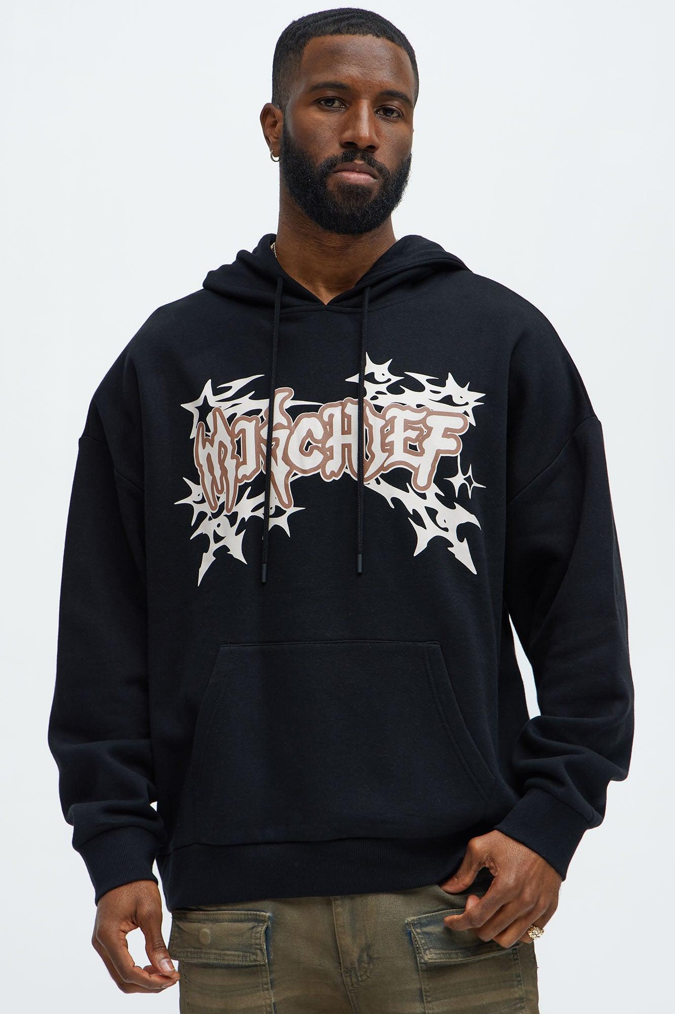 Tyson Mischief Oversized Hoodie - Black Product Image