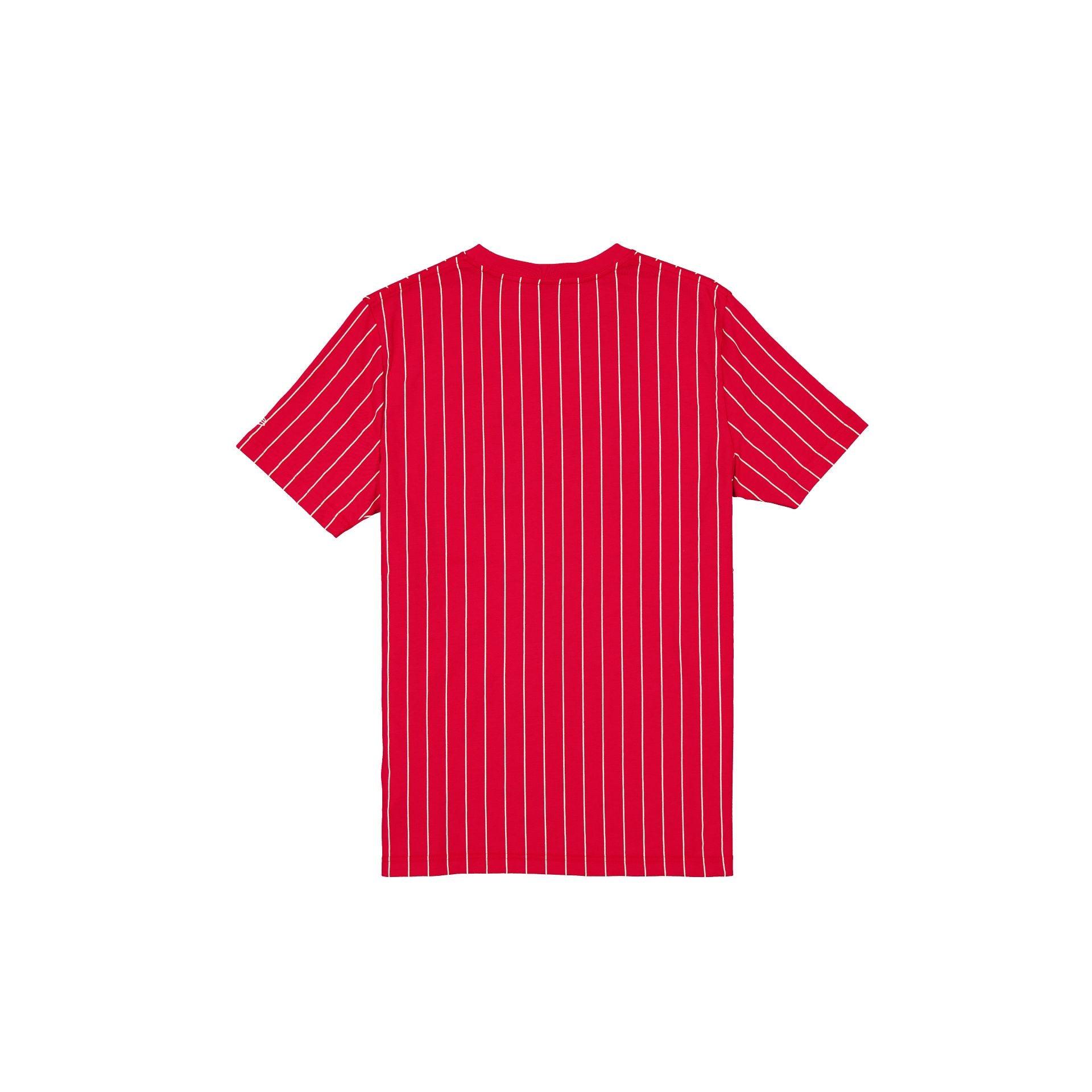 Los Angeles Angels Throwback Pinstripe Wordmark T-Shirt Male Product Image