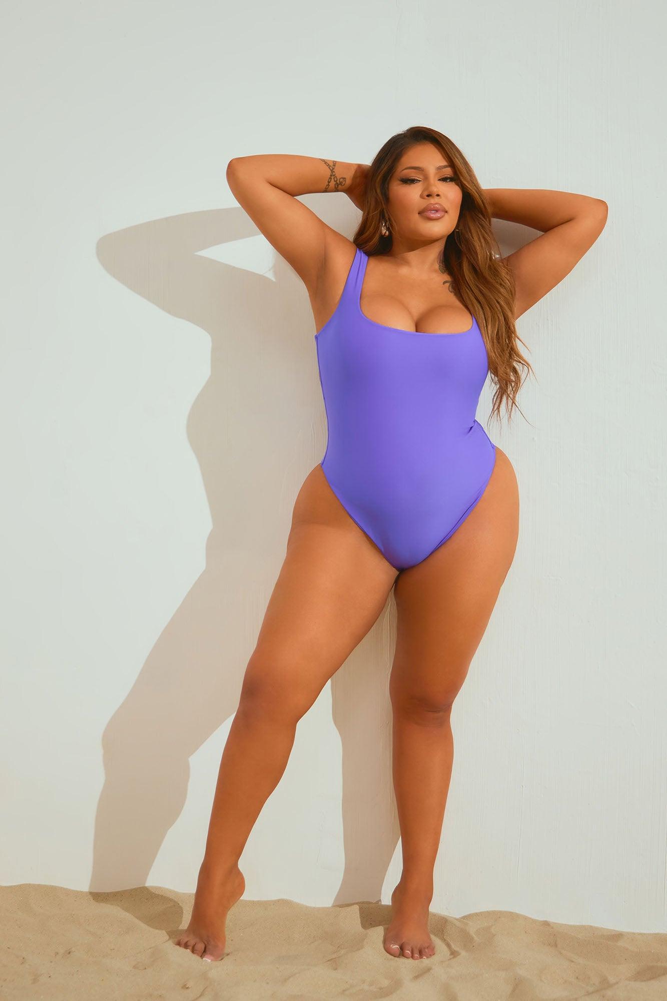 Easy Peasy Tank Swimsuit - Purple Product Image