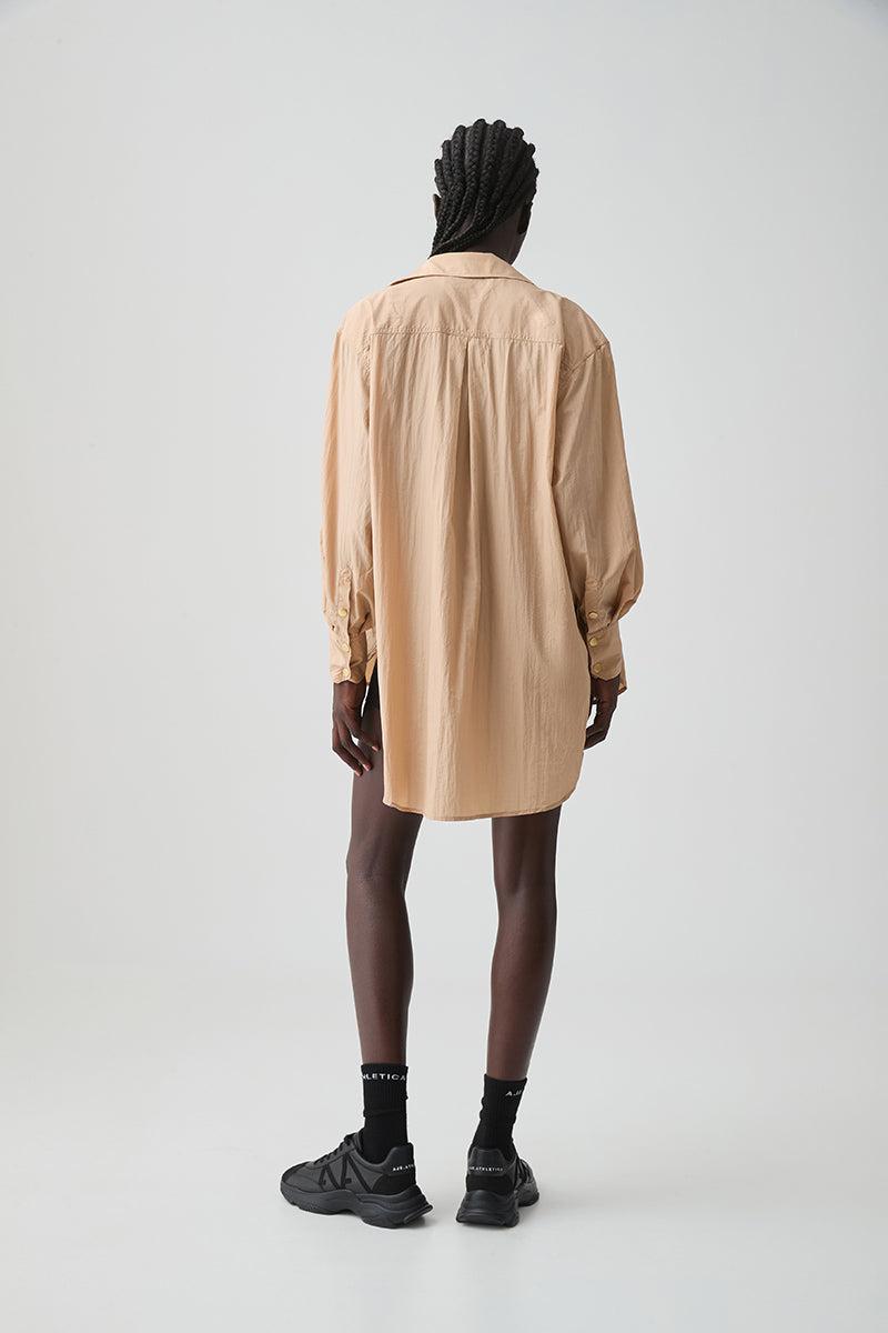 Side Split Windbreaker Shirt 406 Product Image