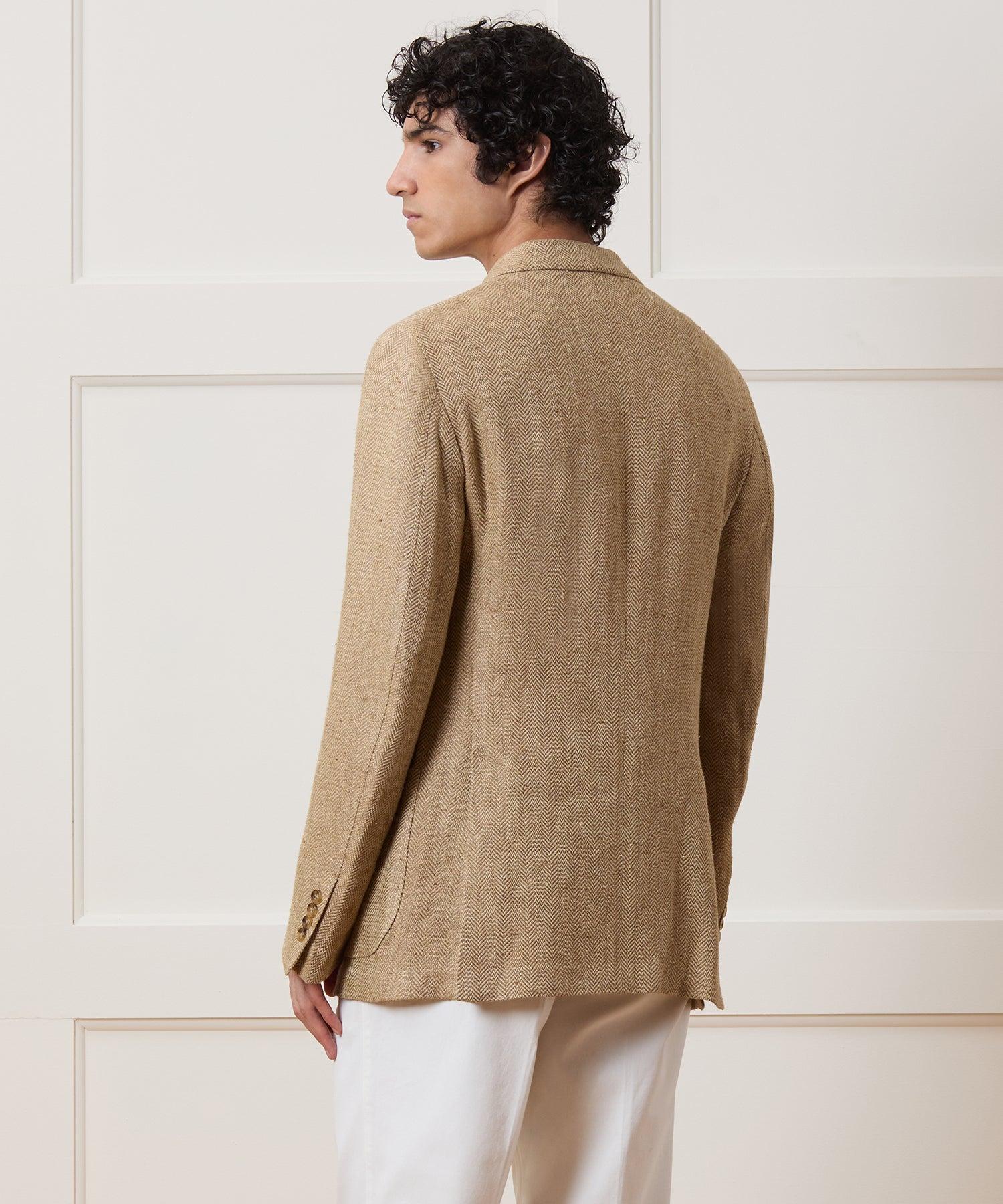 Italian Silk-Linen Herringbone Sport Coat Product Image