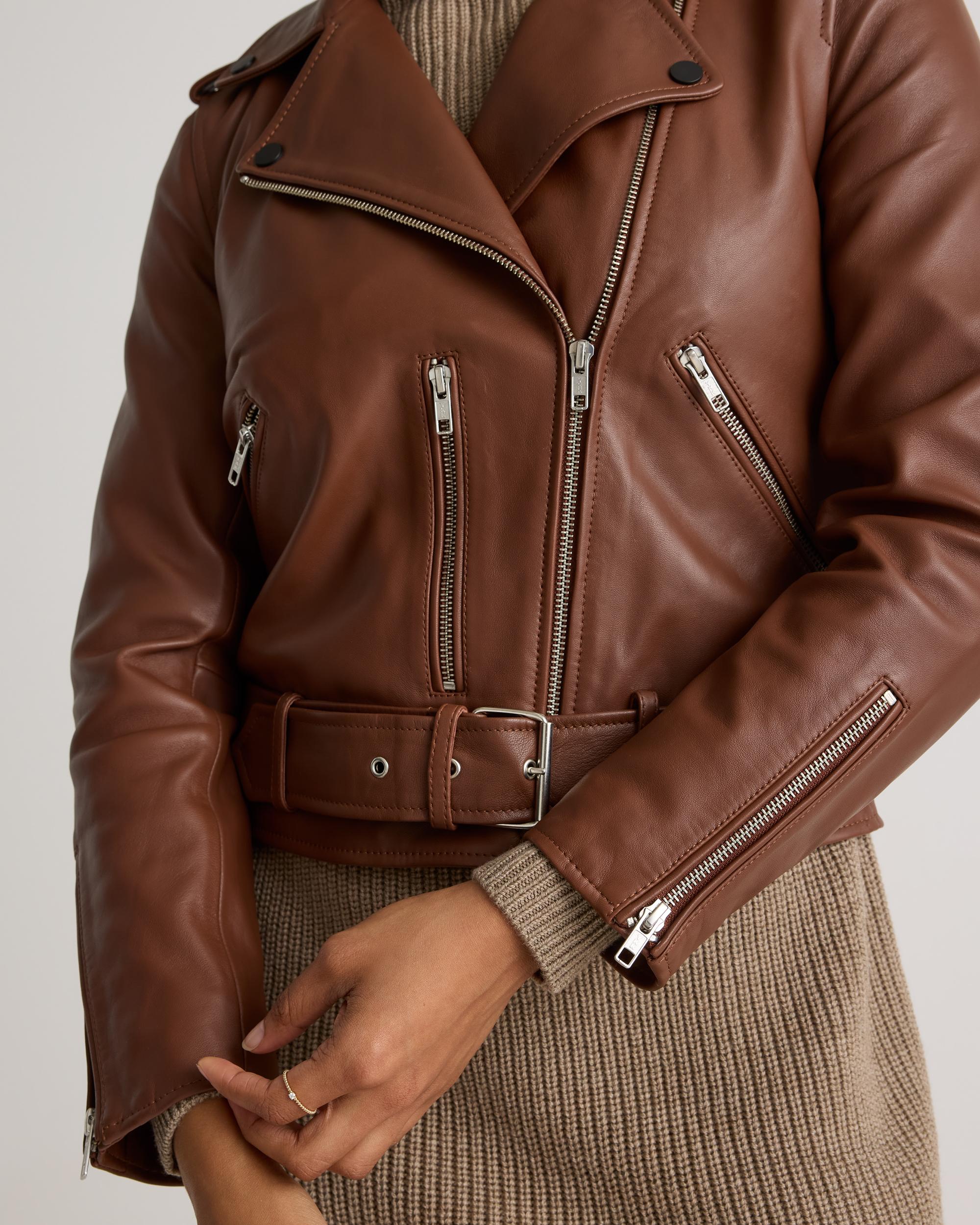Quince | Women's Motorcycle Jacket Leather Product Image