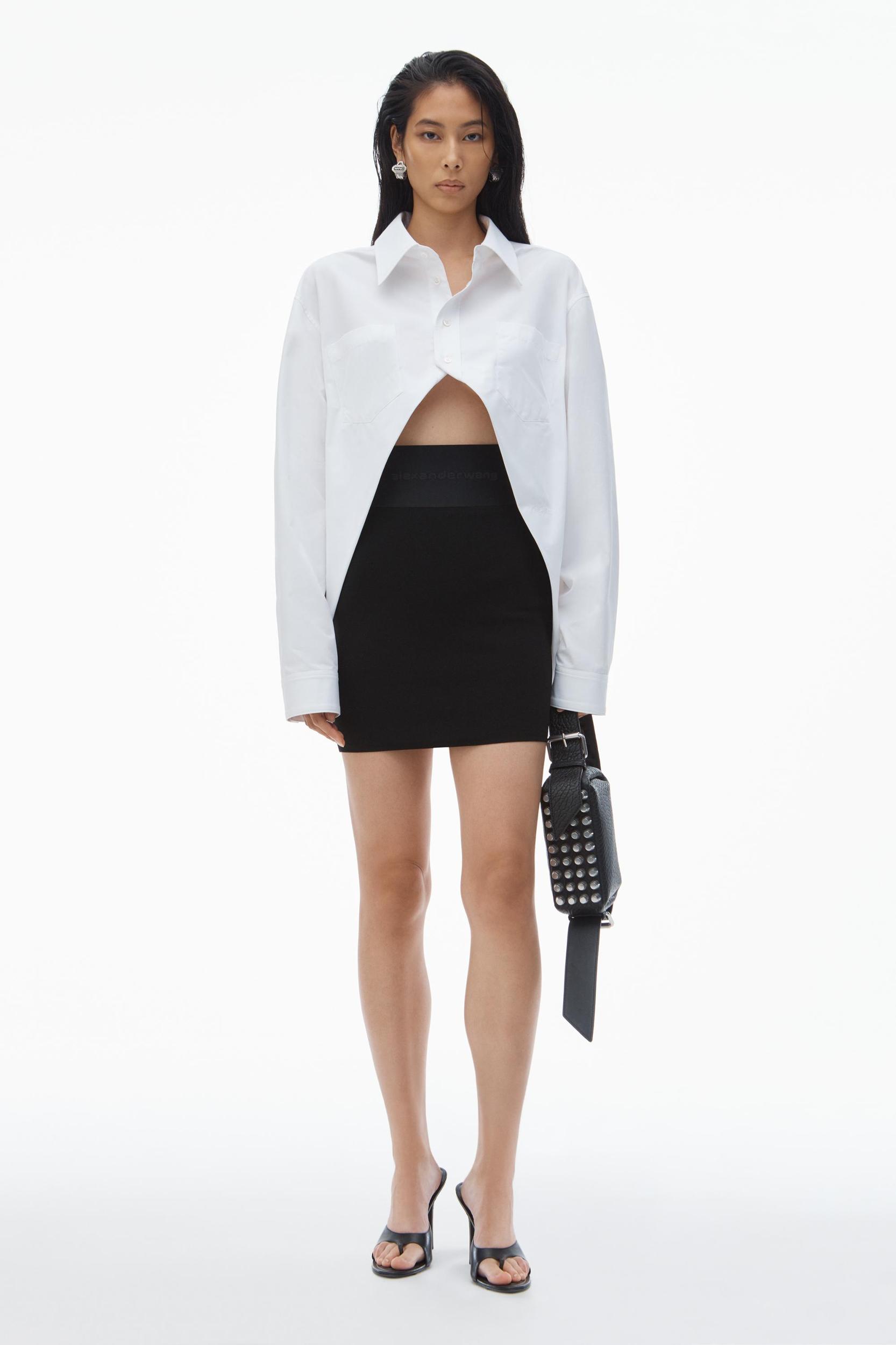 Miniskirt With Logo Elastic Product Image