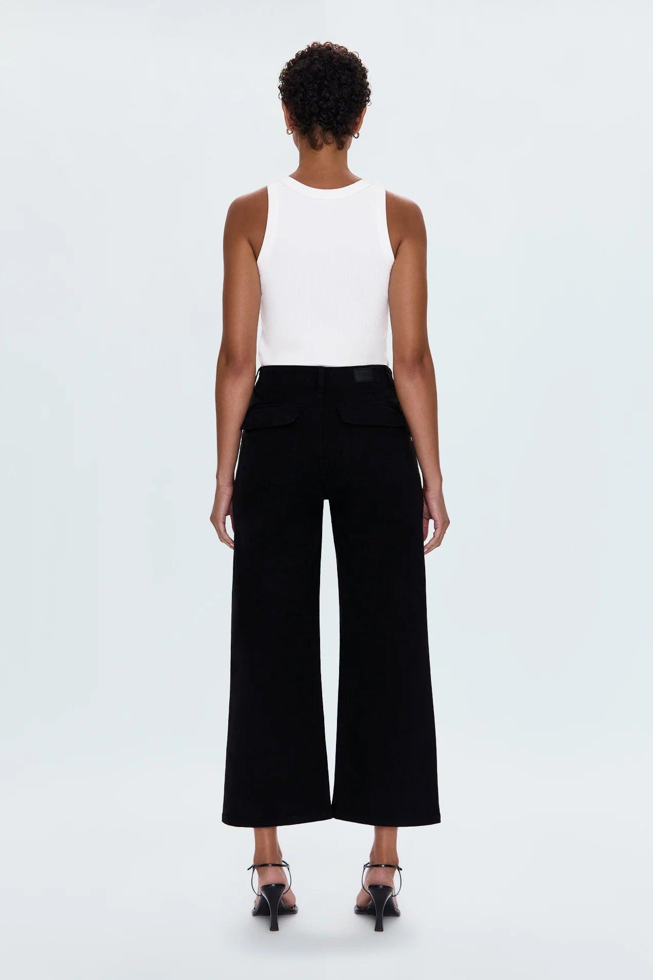 Sophia Wide Leg Pant - Black Product Image