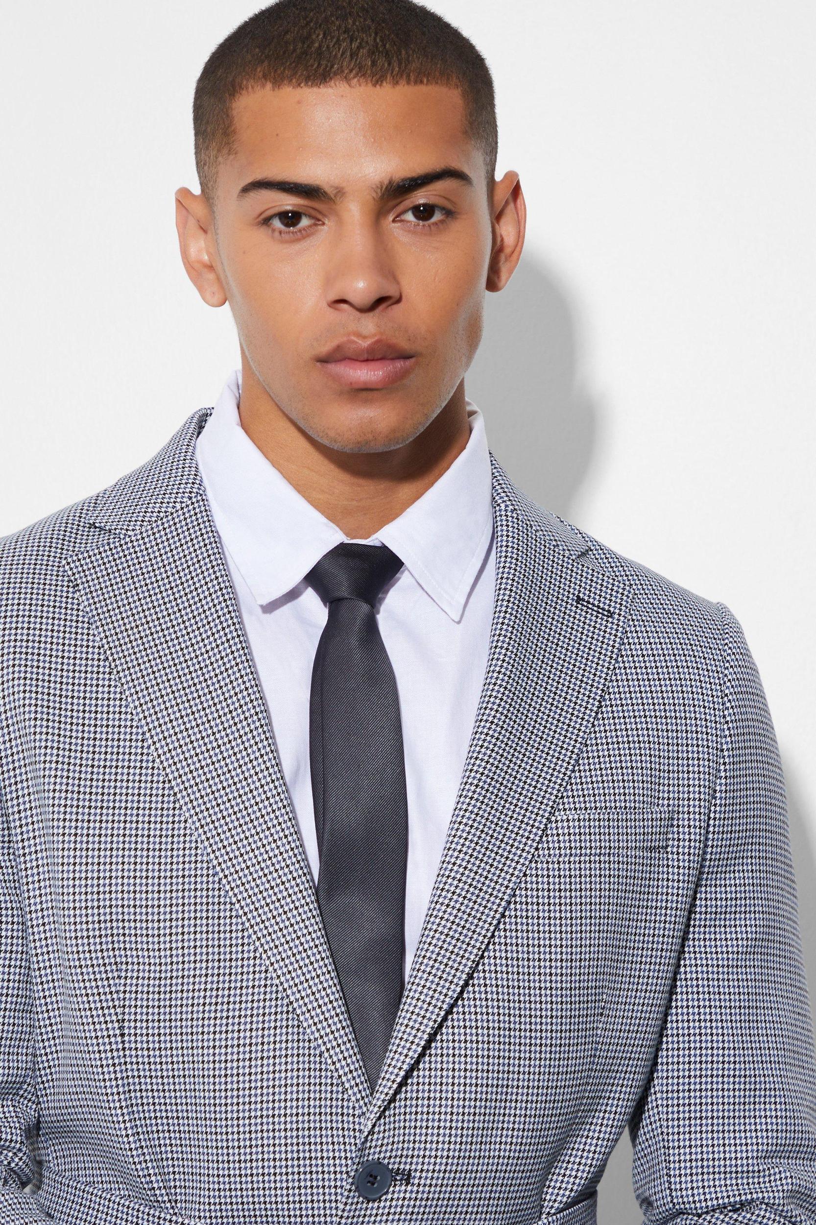 Slim Single Breasted Blazer With Belt | boohooMAN USA Product Image