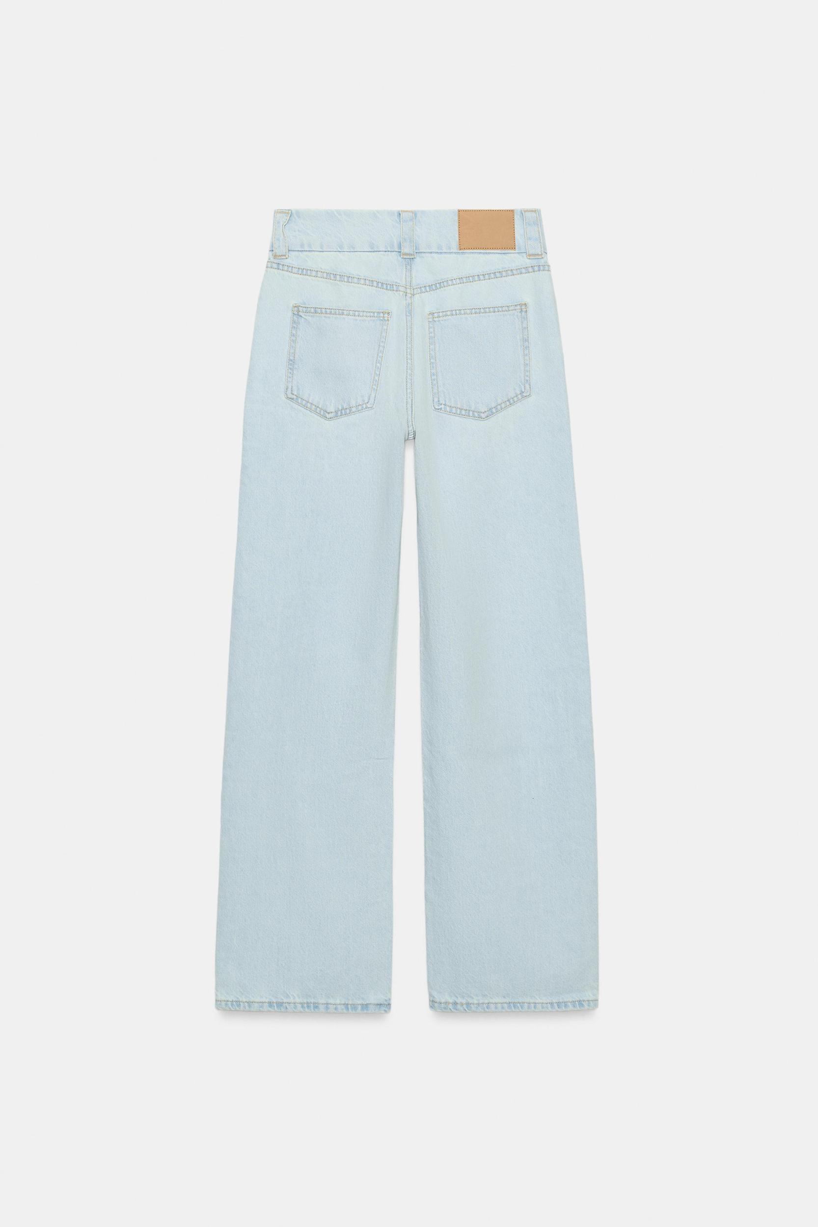Z1975 HIGH WAIST WIDE WAIST STRAIGHT JEANS Product Image