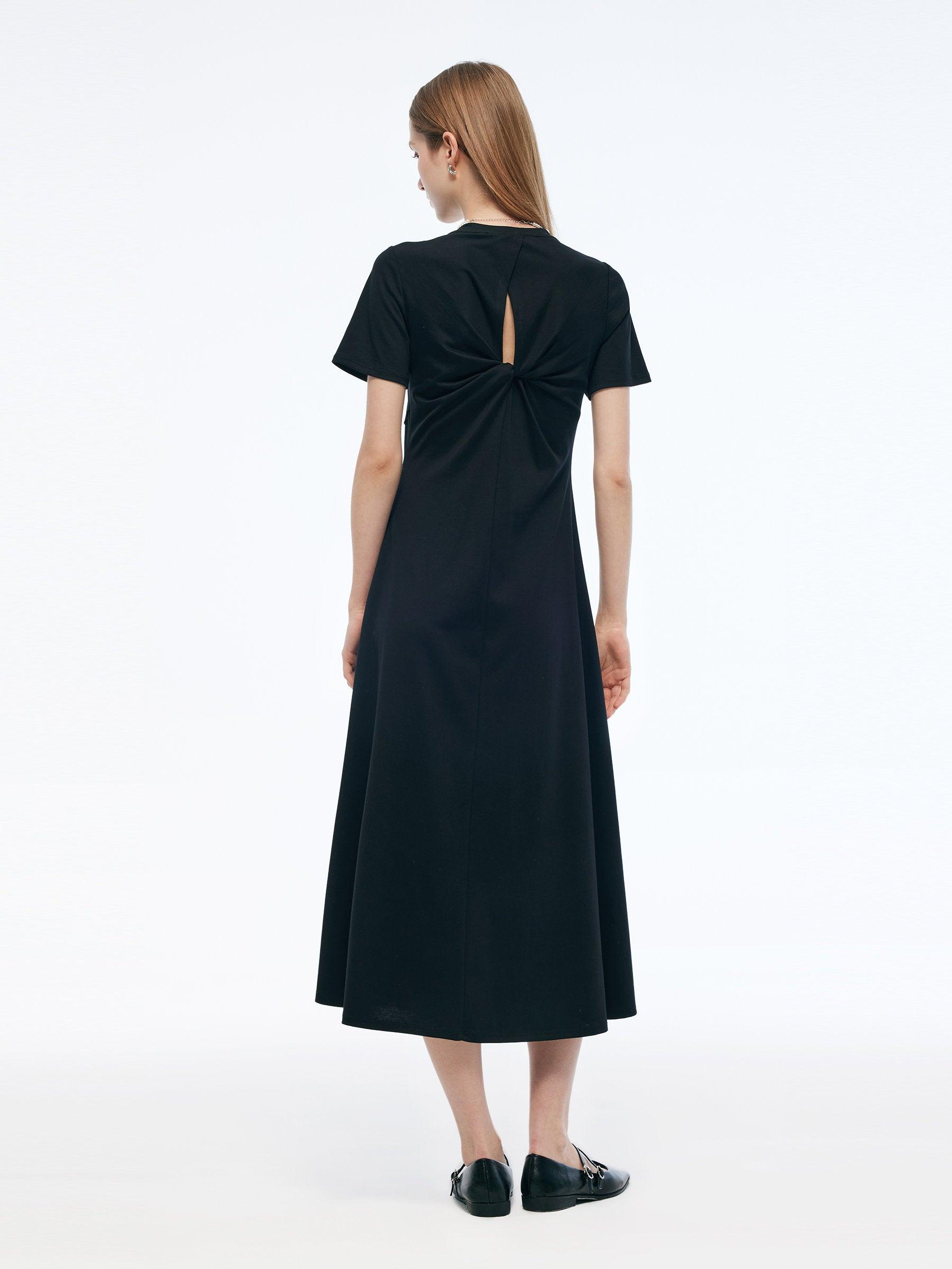 Back Twist Women Maxi T-Shirt Dress Product Image